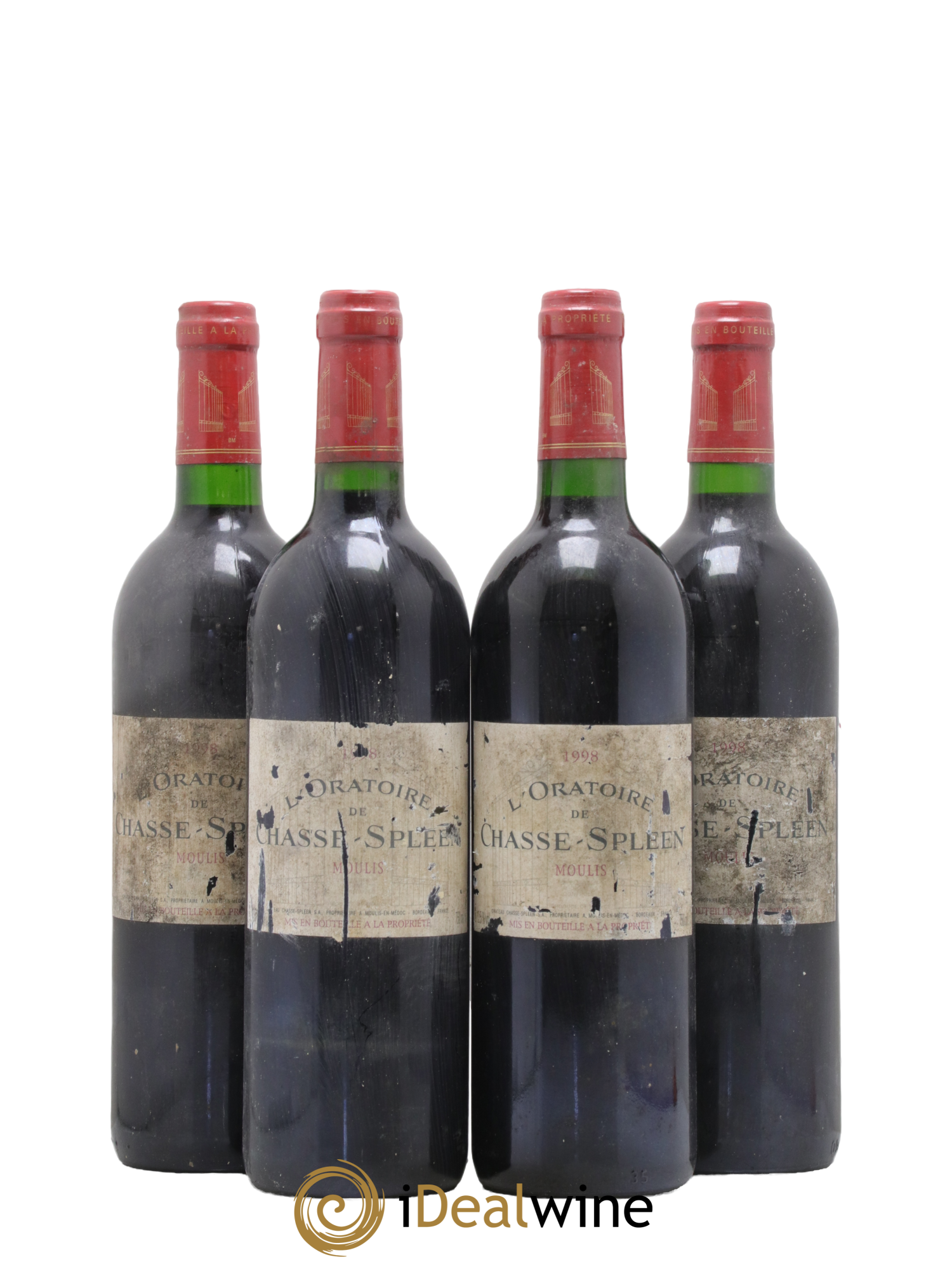 Oratoire de Chasse Spleen Second Vin 1998 - Lot of 4 bottles - 0