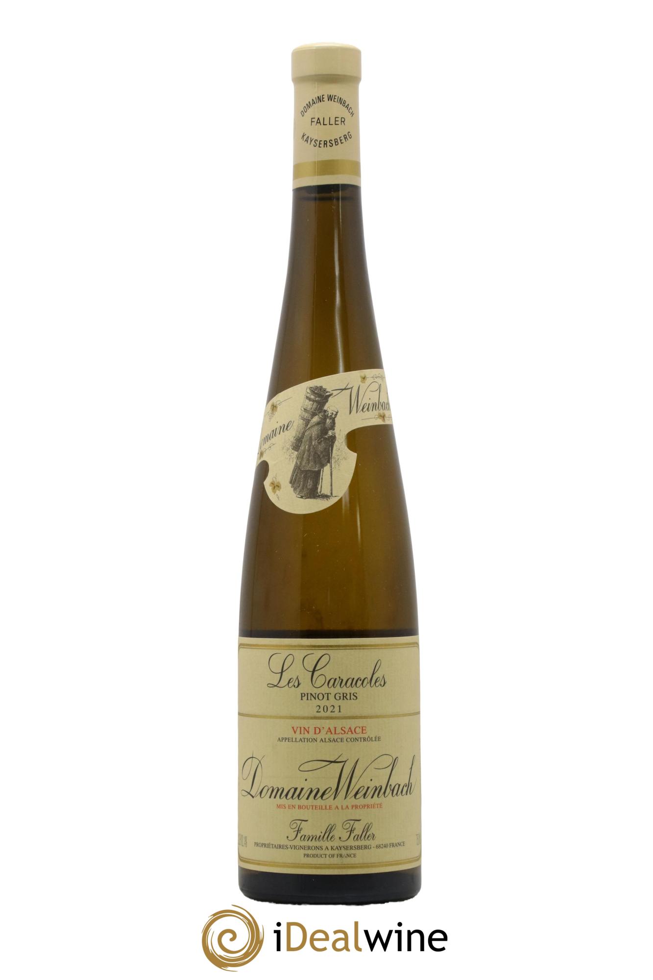 Alsace Pinot Gris Les Caracoles Weinbach (Domaine)  2021 - Lot de 1 bouteille - 0