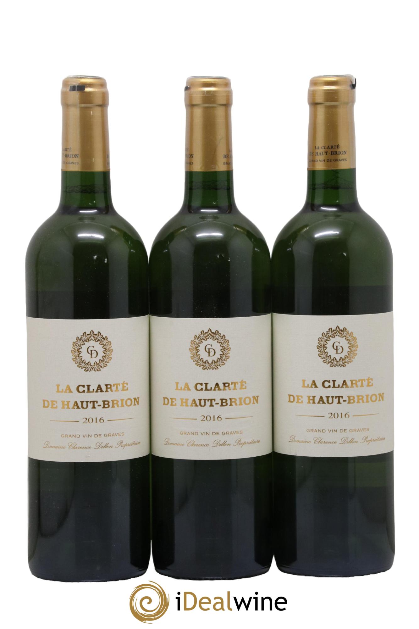 La Clarté de Haut Brion Second Vin  2016 - Lot de 3 bouteilles - 0