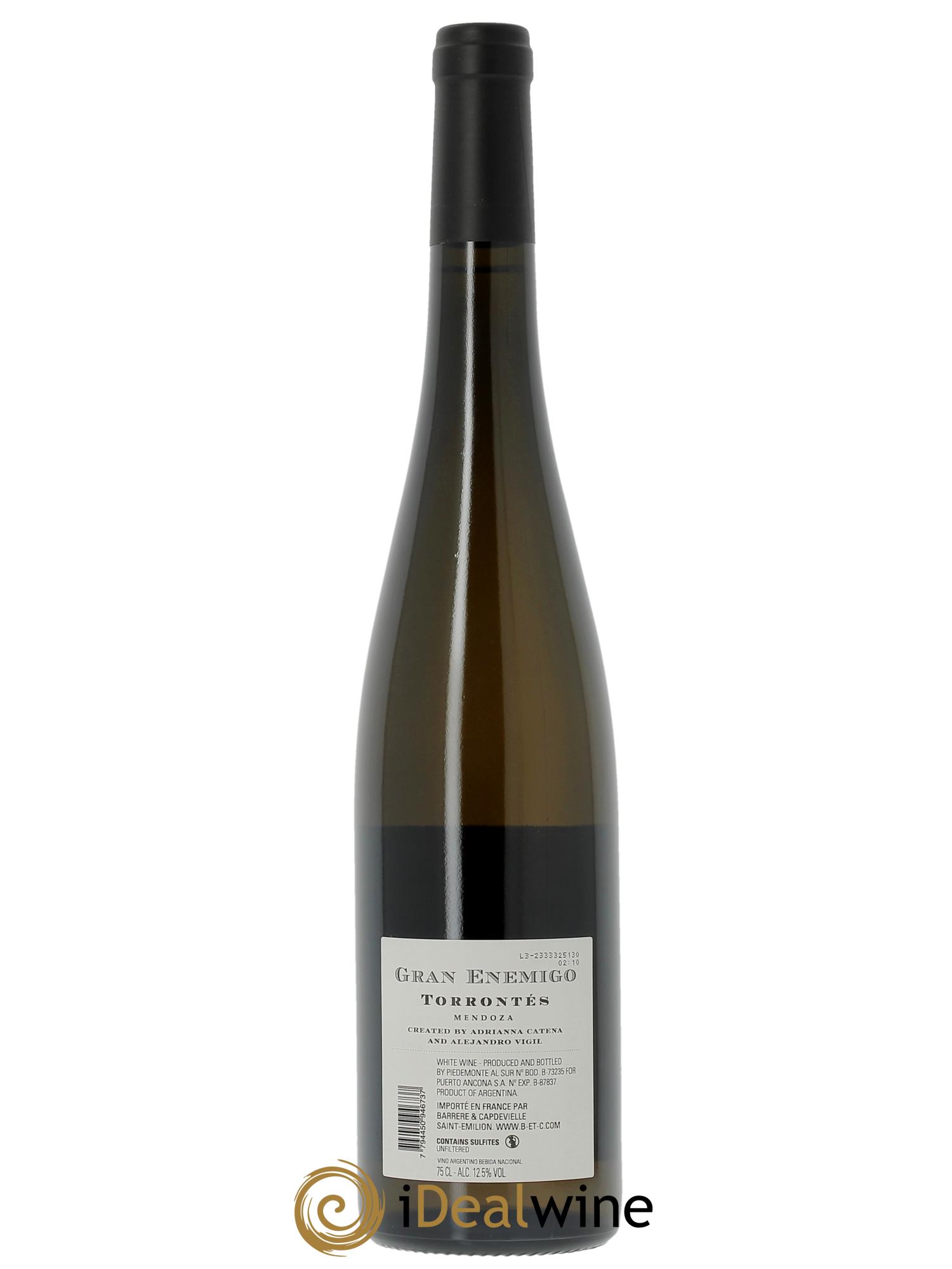 Mendoza Gran Enemigo Torrontés El Enemigo  2022 - Lot de 1 bouteille - 1