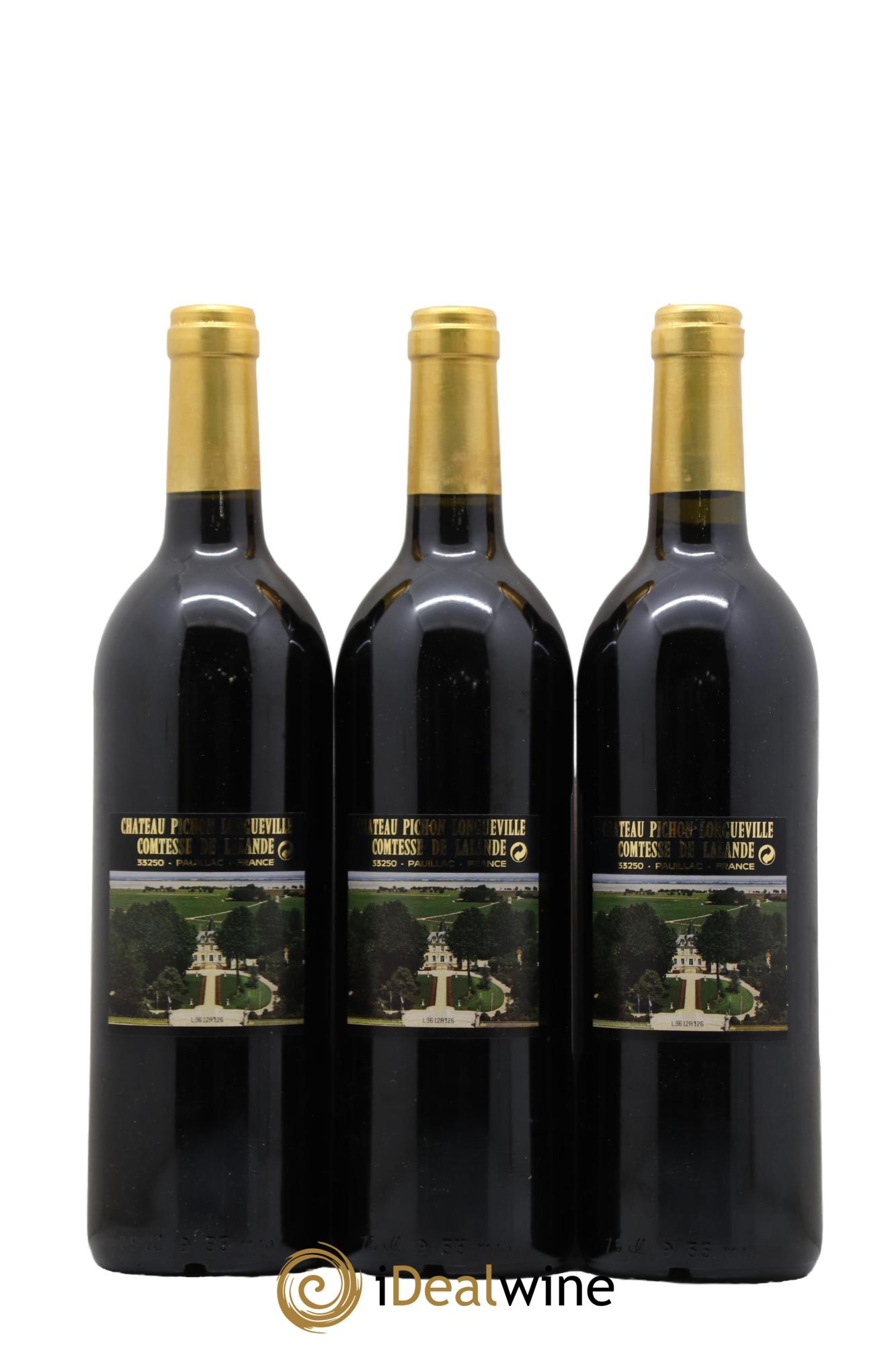 Château Pichon Longueville Comtesse de Lalande 2ème Grand Cru Classé 1996 - Lotto di 3 bottiglie - 1