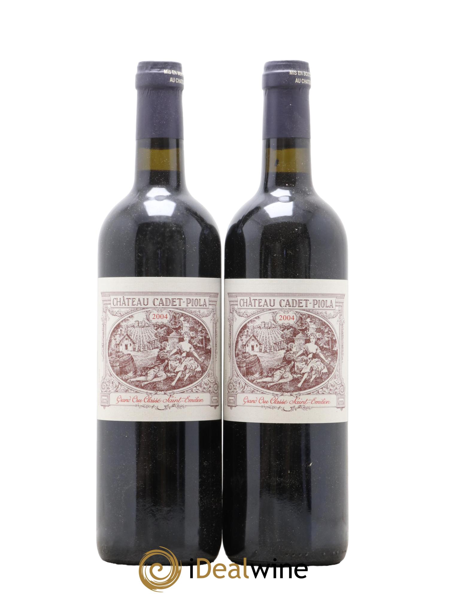 Château Cadet Piola Grand Cru Classé 2004 - Lot de 2 bouteilles - 0