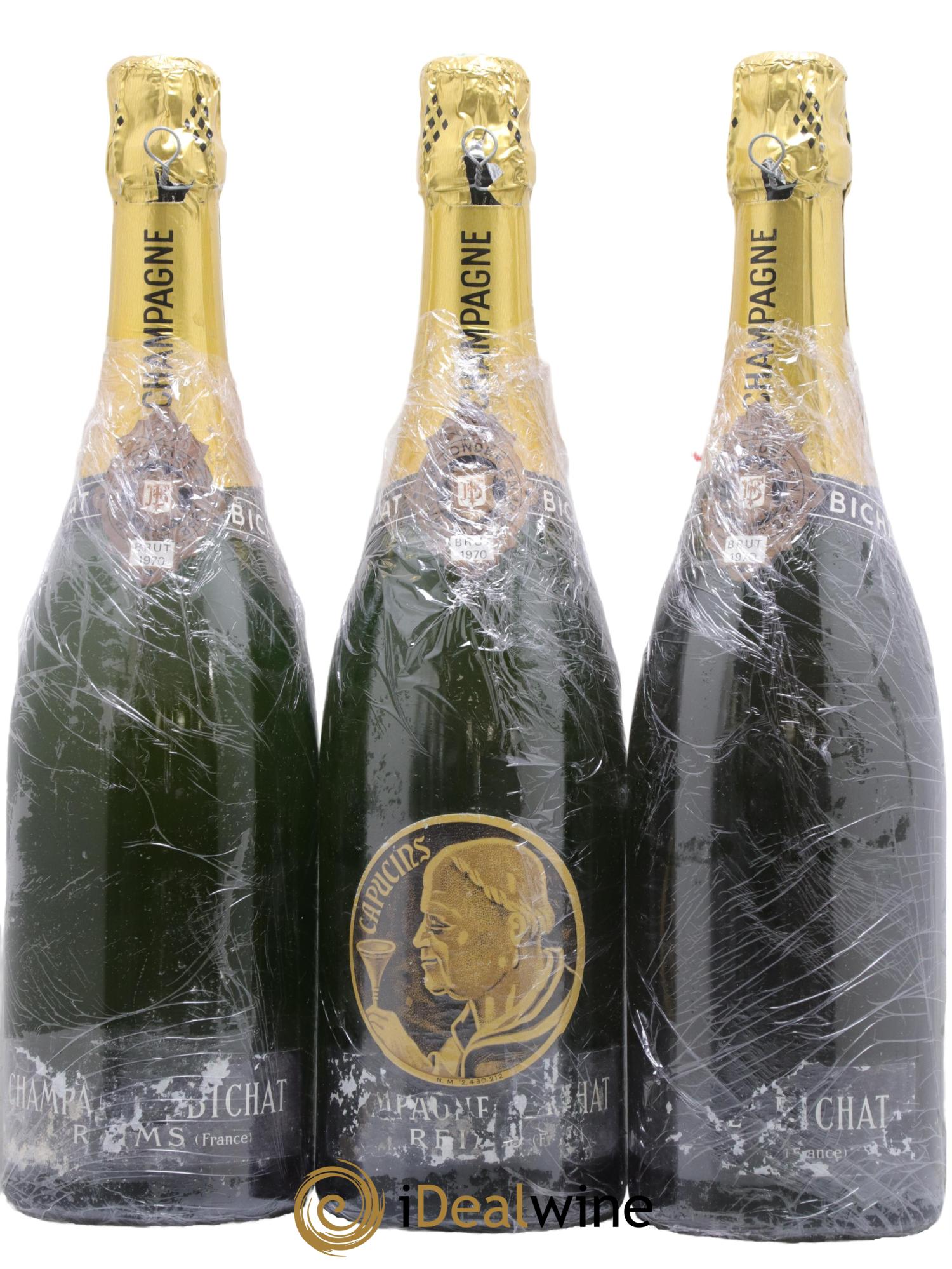 Champagne Bichat 1970 - Lot de 3 bouteilles - 0