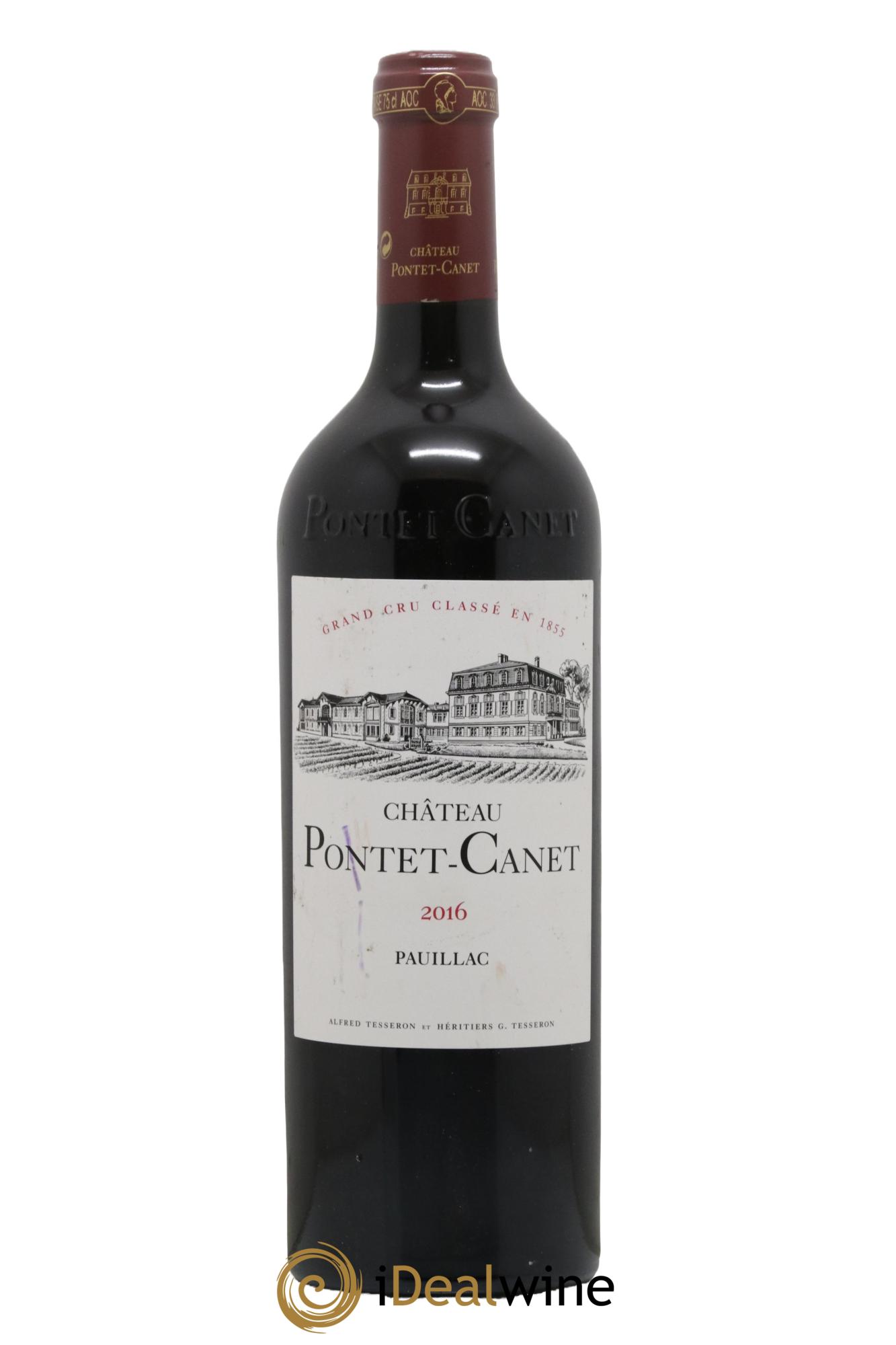 Château Pontet Canet 5ème Grand Cru Classé 2016 - Lot de 1 bouteille - 0