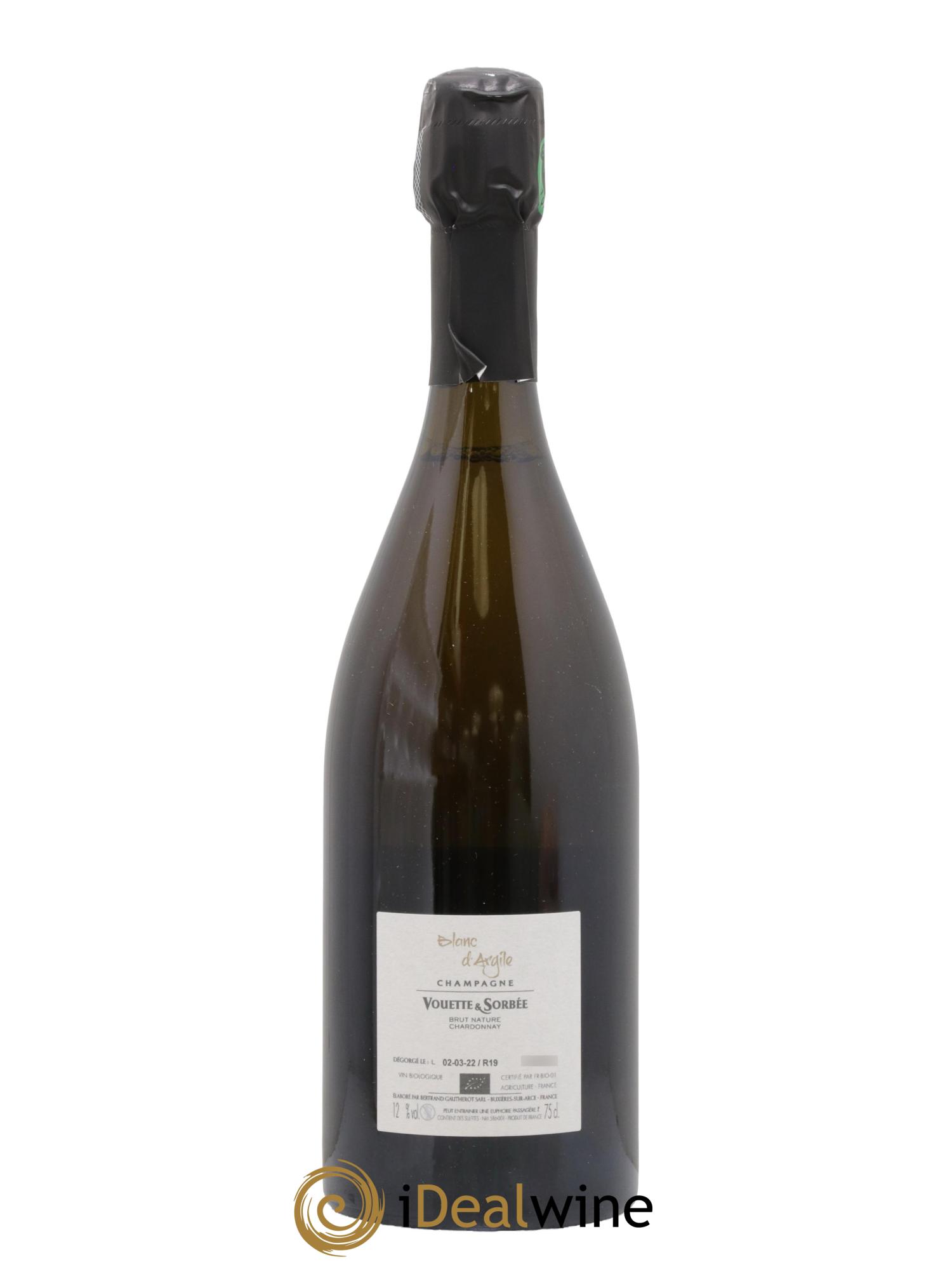 Blanc d'Argile Vouette et Sorbée - Lot de 1 bouteille - 1
