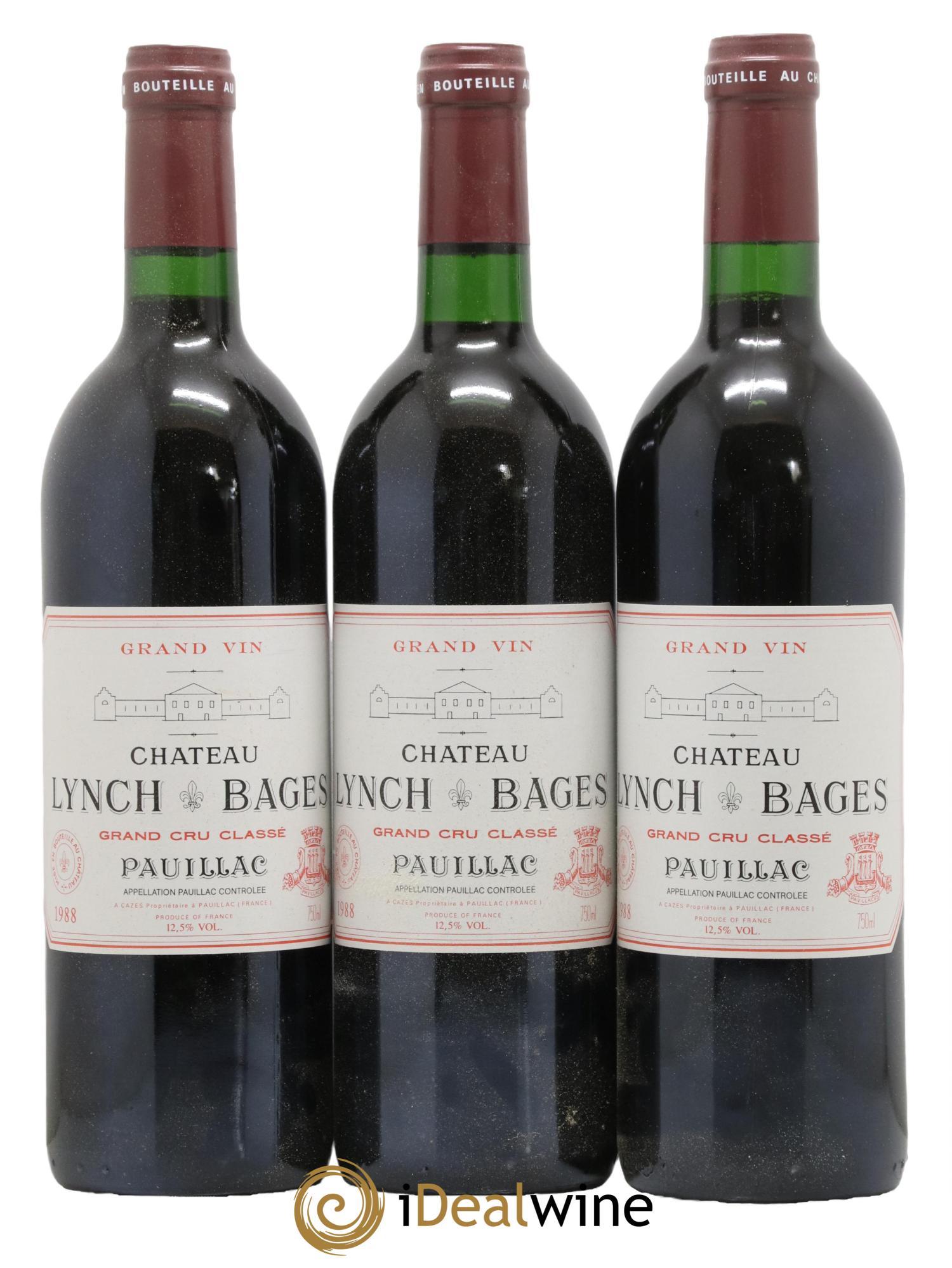Château Lynch Bages 5ème Grand Cru Classé 1988 - Lot de 6 bouteilles - 2
