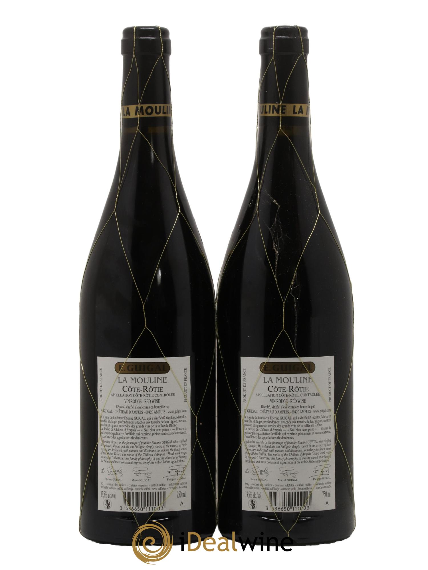 Côte-Rôtie La Mouline Guigal 2016 - Lot of 2 bottles - 1