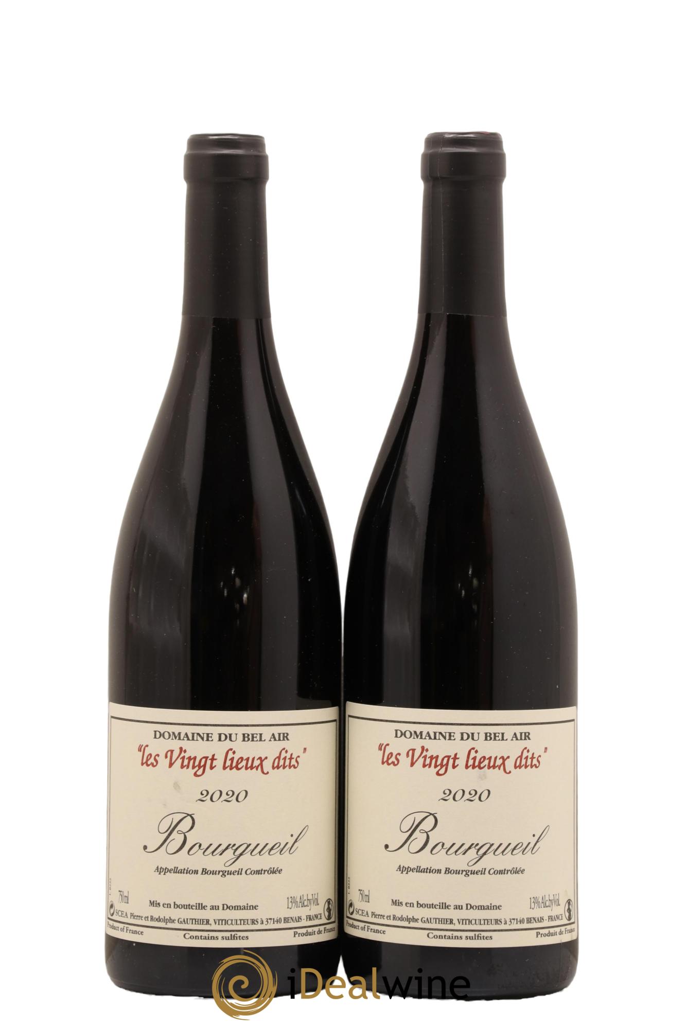 Bourgueil Vingt Lieux Dits Domaine du Bel Air 2020 - Lot de 2 bouteilles - 0