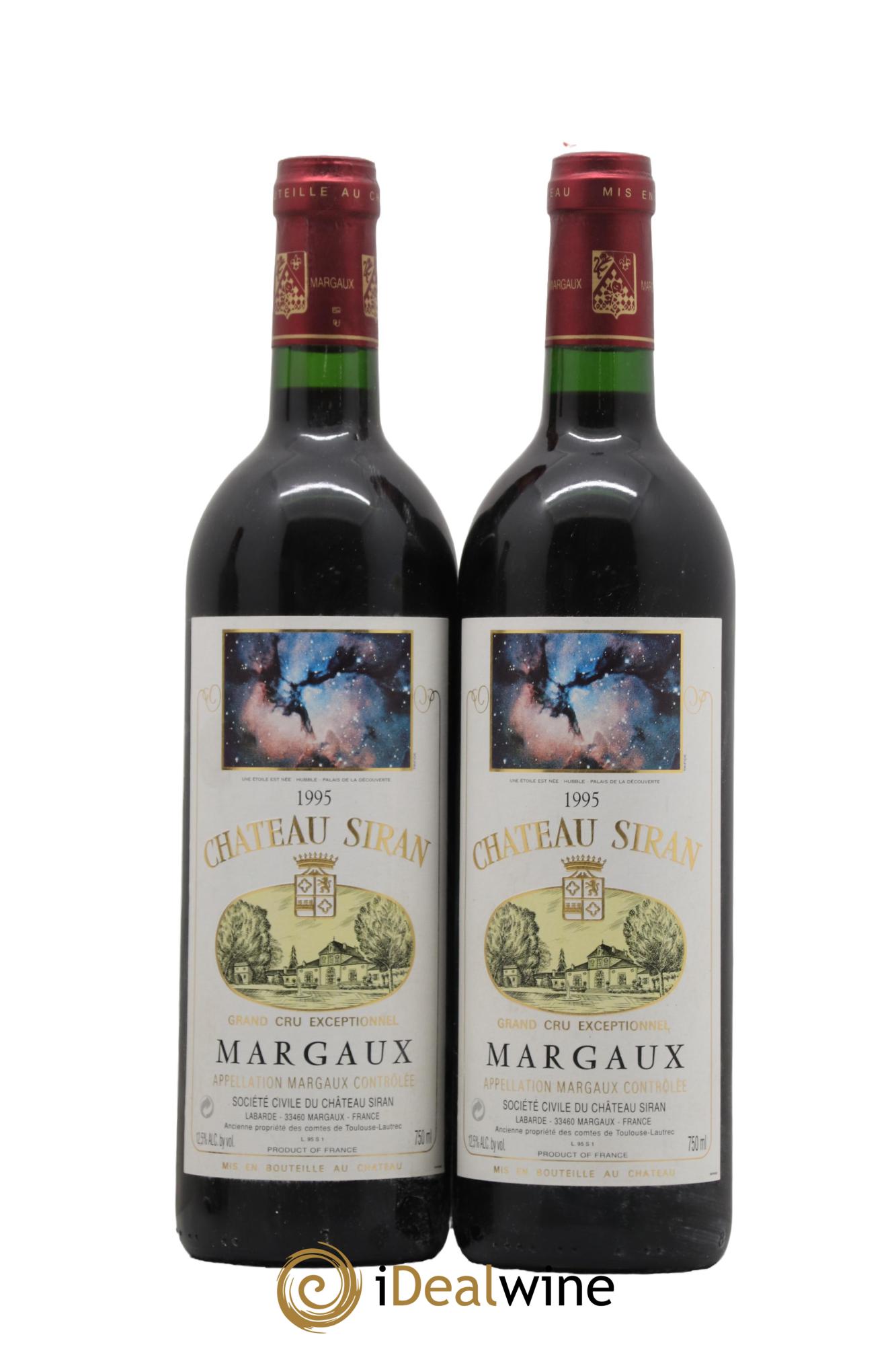 Château Siran 1995 - Lot de 2 bouteilles - 0