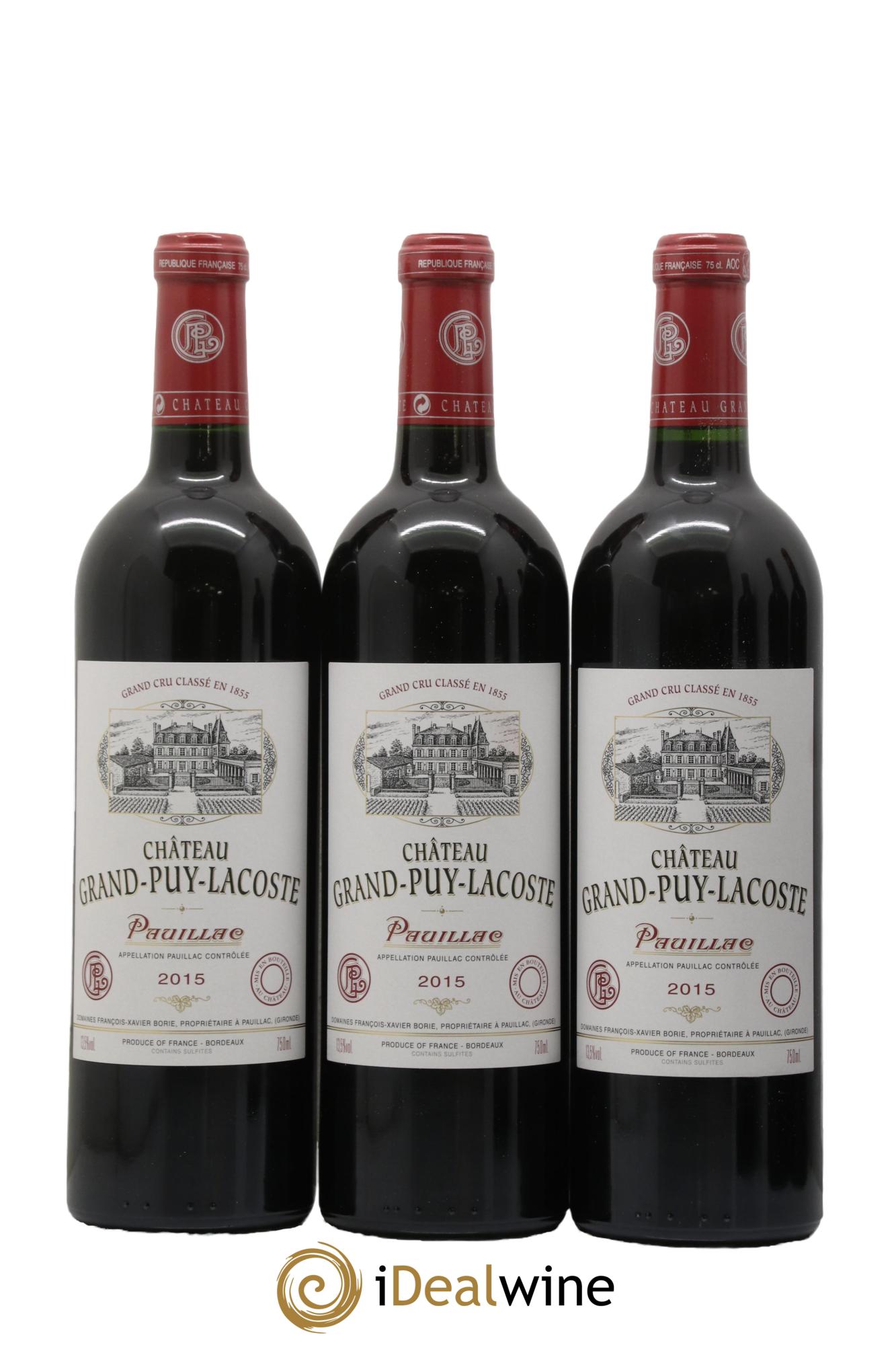 Château Grand Puy Lacoste 5ème Grand Cru Classé 2015 - Lot of 6 bottles - 2