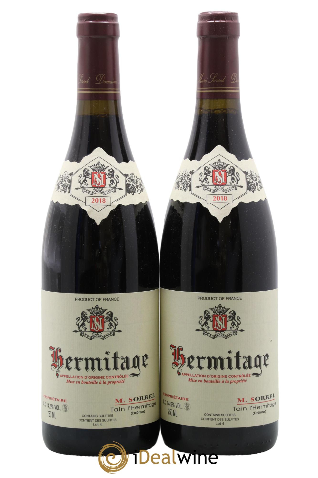 Hermitage Marc Sorrel 2018 - Lot de 2 bouteilles - 0