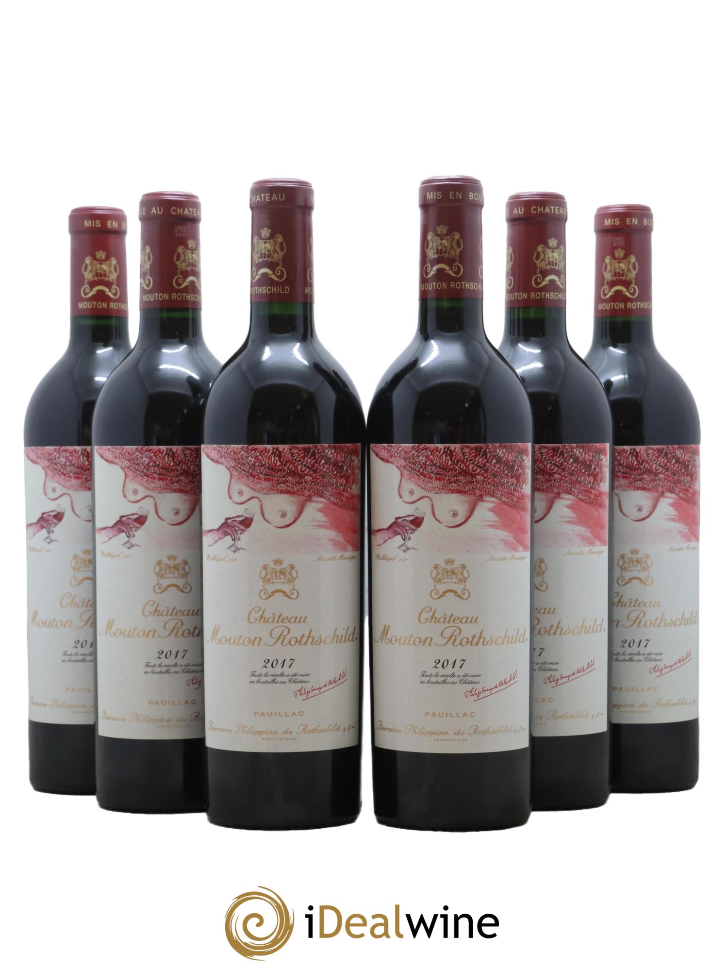 Château Mouton Rothschild 1er Grand Cru Classé  2017 - Lot of 6 bottles - 0