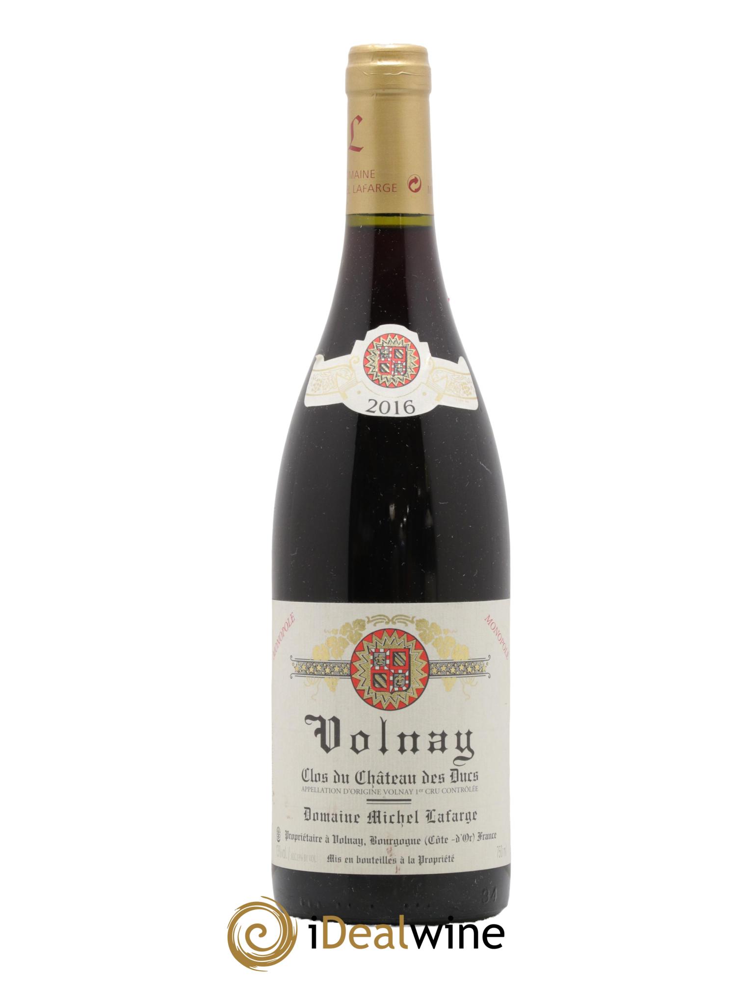 Volnay 1er Cru Clos du Château des Ducs Lafarge (Domaine) 2016 - Lot de 1 bouteille - 0