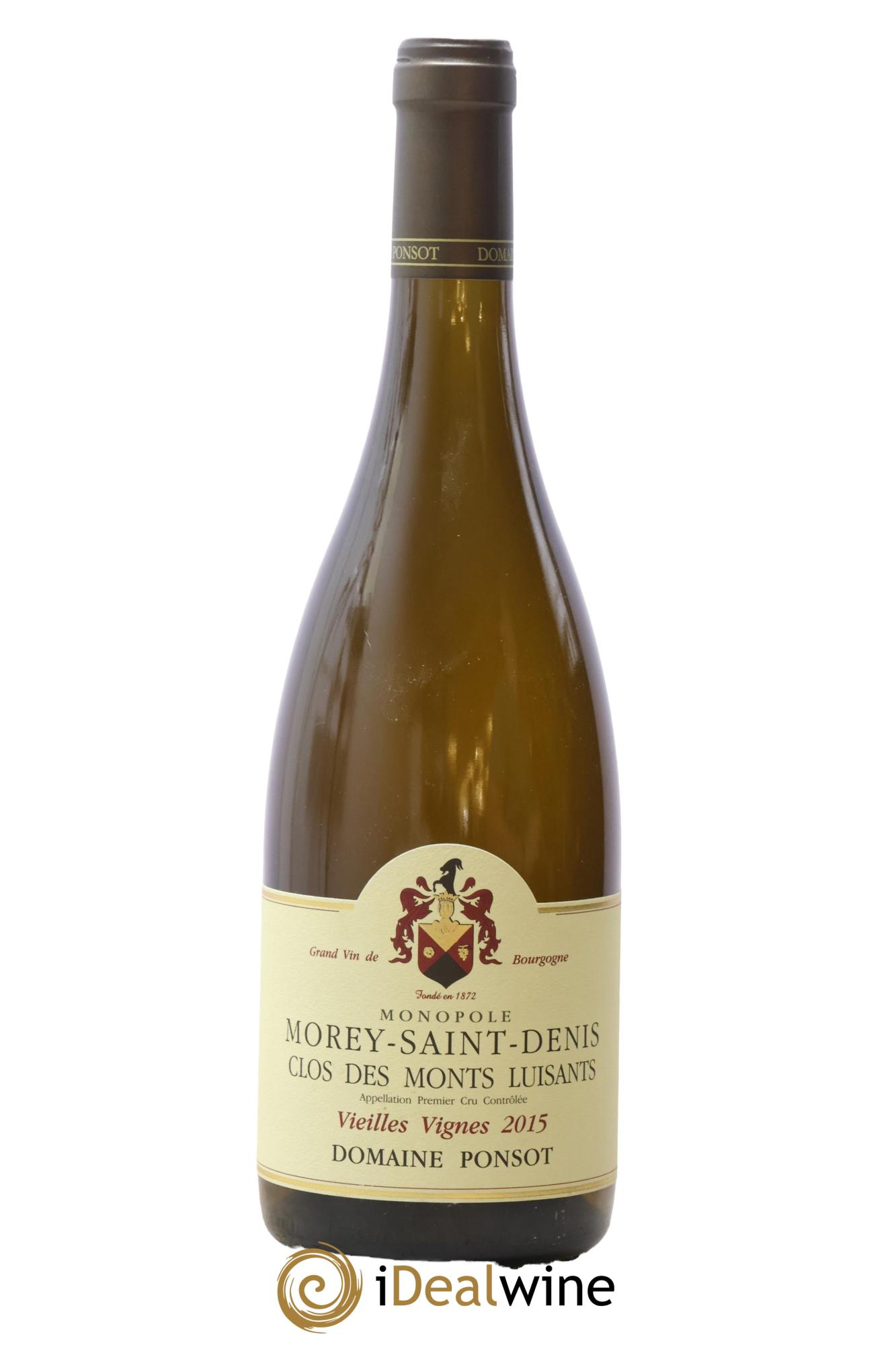 Morey-Saint-Denis 1er Cru Clos des Monts Luisants Vieilles Vignes Ponsot (Domaine) 2015 - Lot de 1 bouteille - 0
