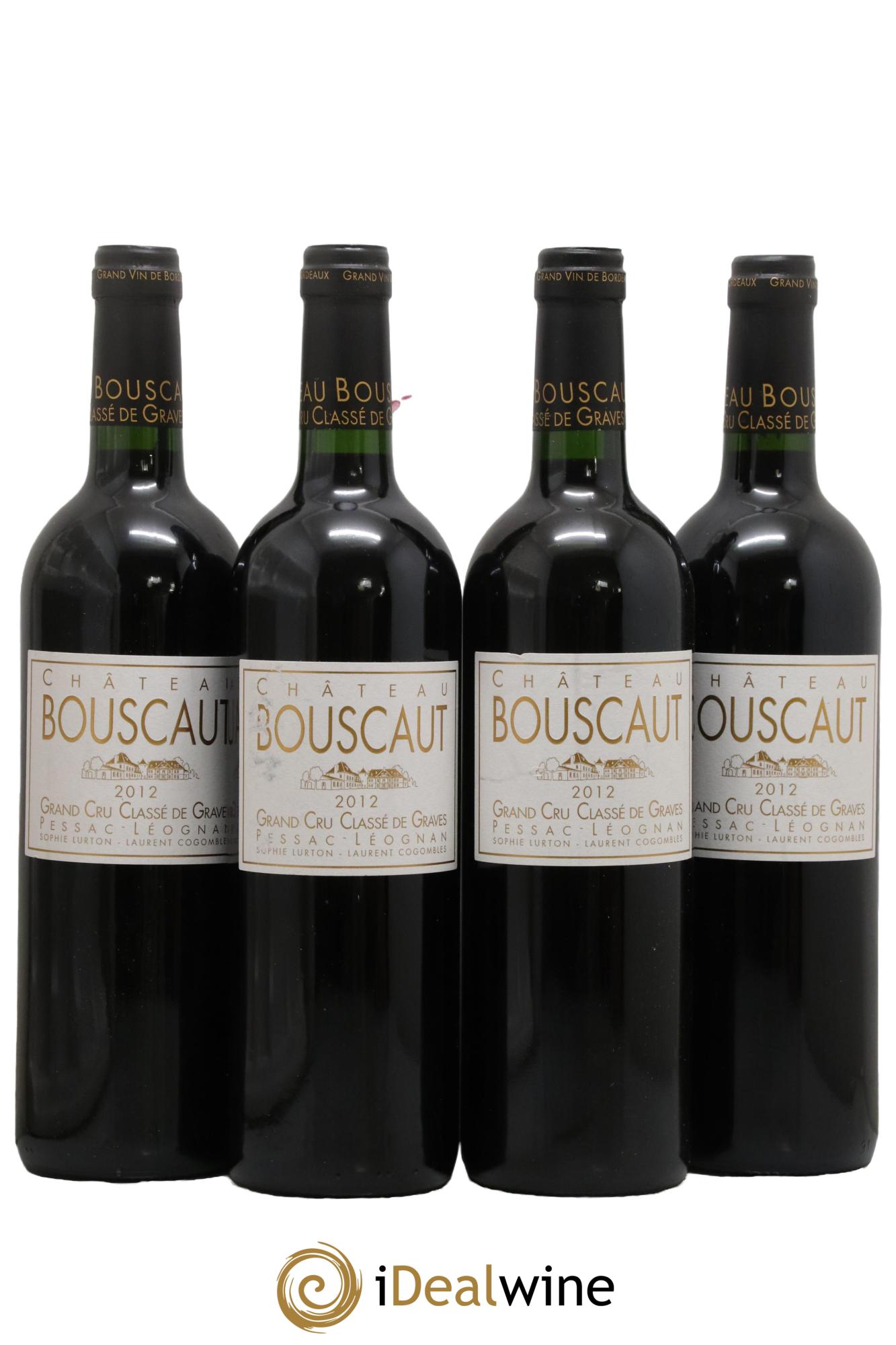 Château Bouscaut Cru Classé de Graves 2012 - Lot de 4 bouteilles - 0