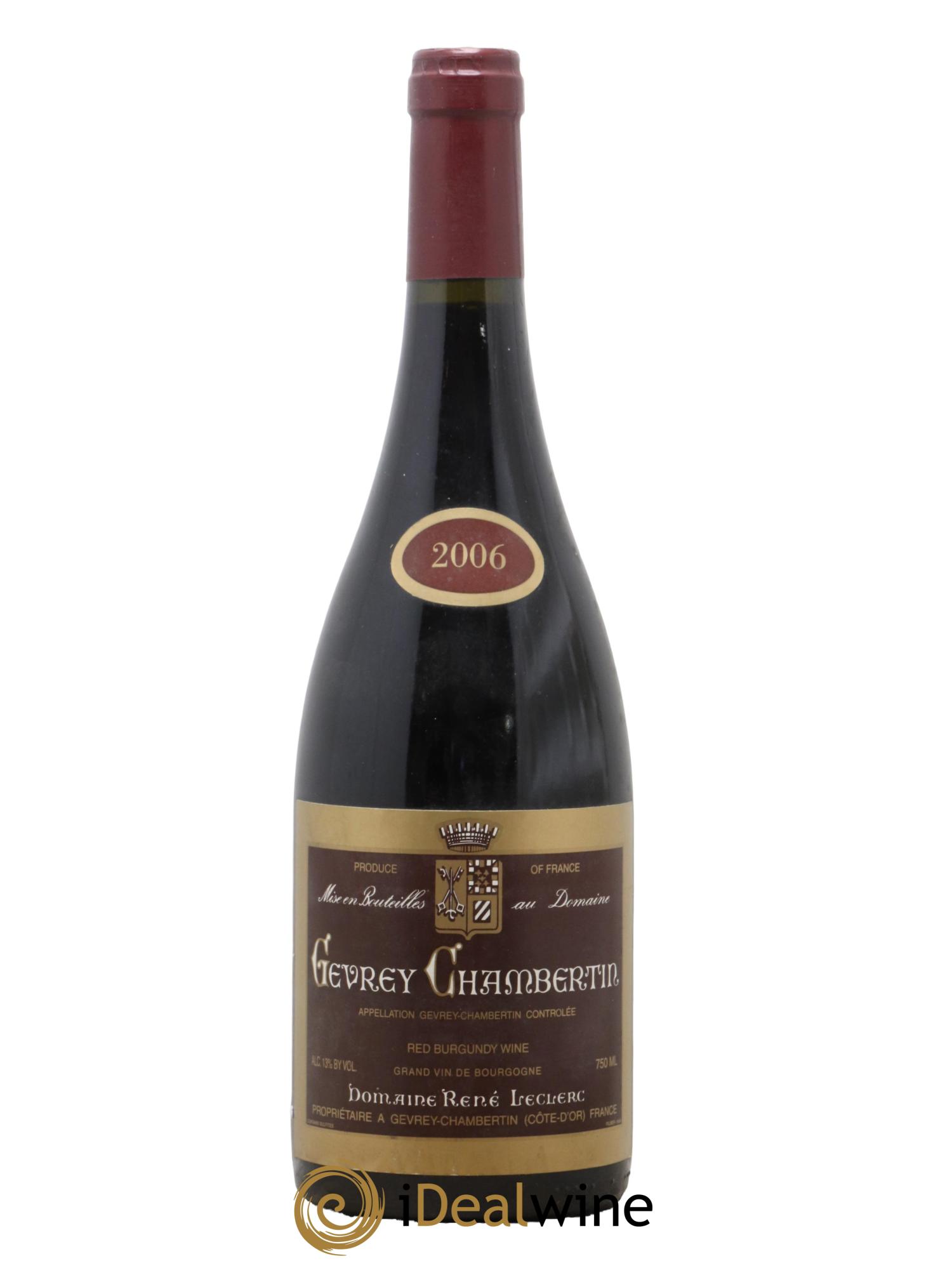 Gevrey-Chambertin René Leclerc 2006 - Lotto di 1 bottiglia - 0