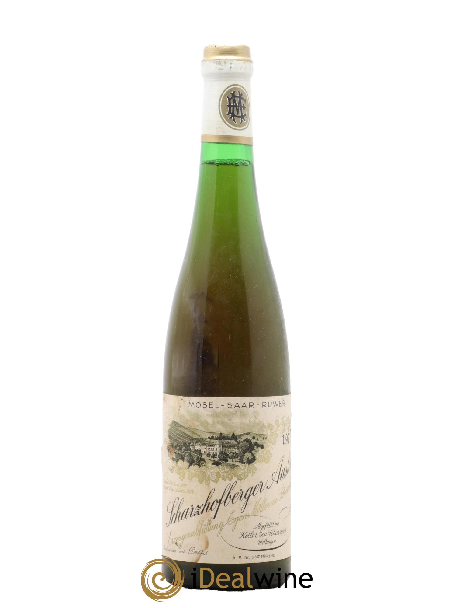 Riesling Scharzhofberger Auslese Egon Muller 1971 - Posten von 1 Flasche - 0