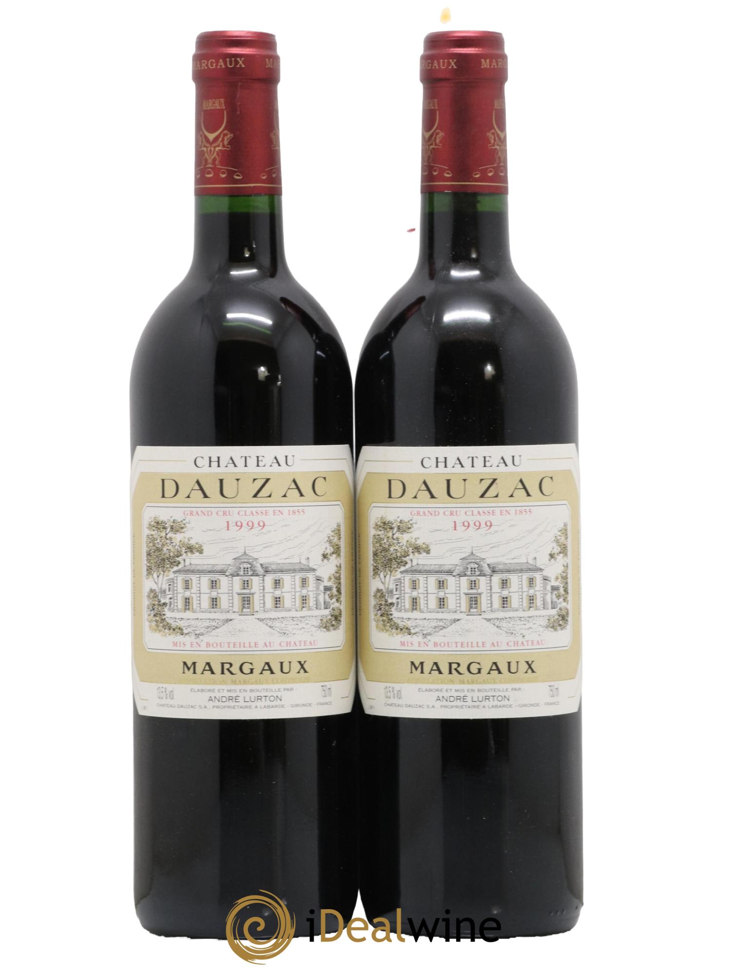Château Dauzac 5ème Grand Cru Classé 1999 - Lot de 2 bouteilles - 0