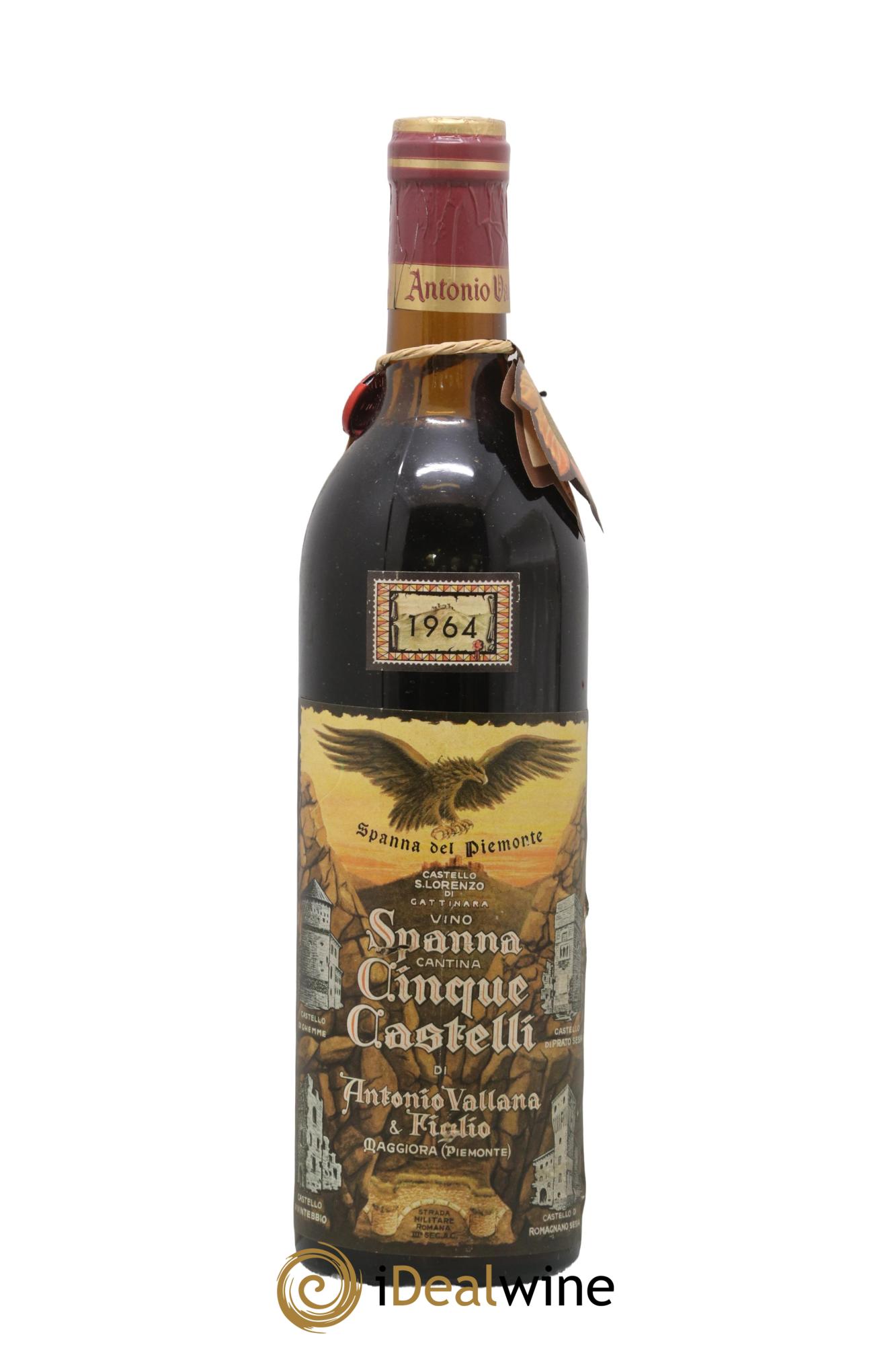 Italie Spanna Cinque Castelli Vallana 1964 - Lot of 1 bottle - 0