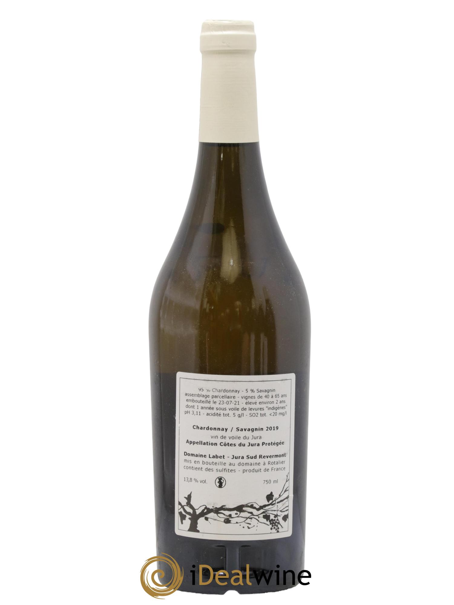 Côtes du Jura Vin de Voile Chardonnay-Savagnin Romain - Julien - Charline Labet 2019 - Lot of 1 bottle - 1