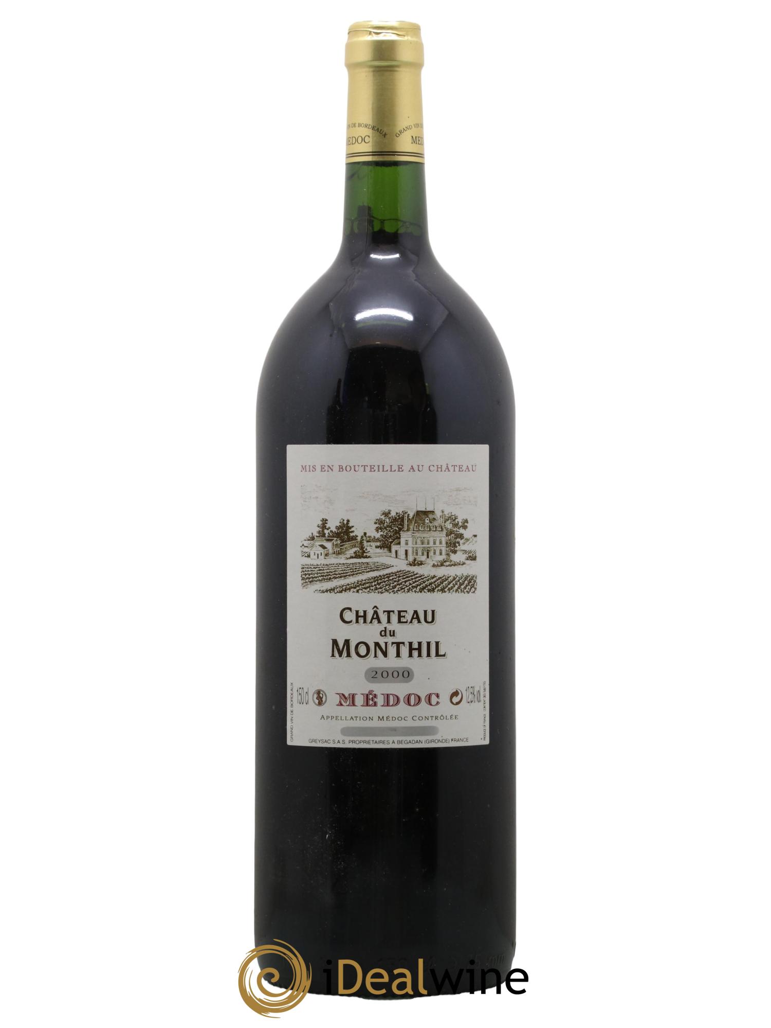 Château du Monthil Cru Bourgeois 2000 - Posten von 1 Magnum - 0