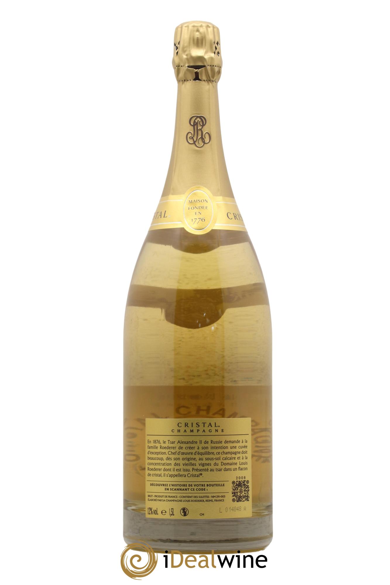 Cristal Louis Roederer 2008 - Lot de 1 magnum - 1