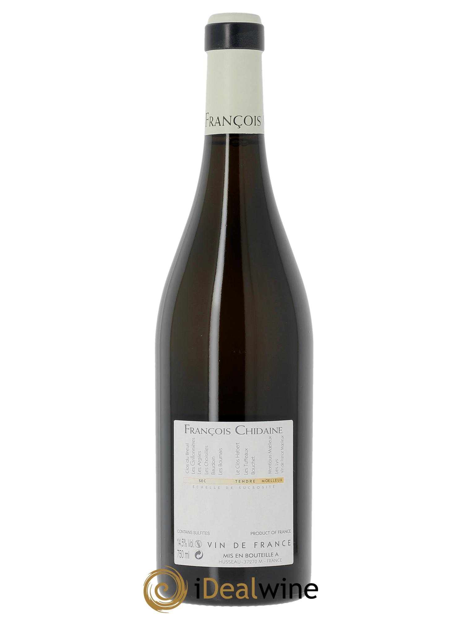 Montlouis-sur-Loire Moelleux François Chidaine  2018 - Lot de 1 bouteille - 1