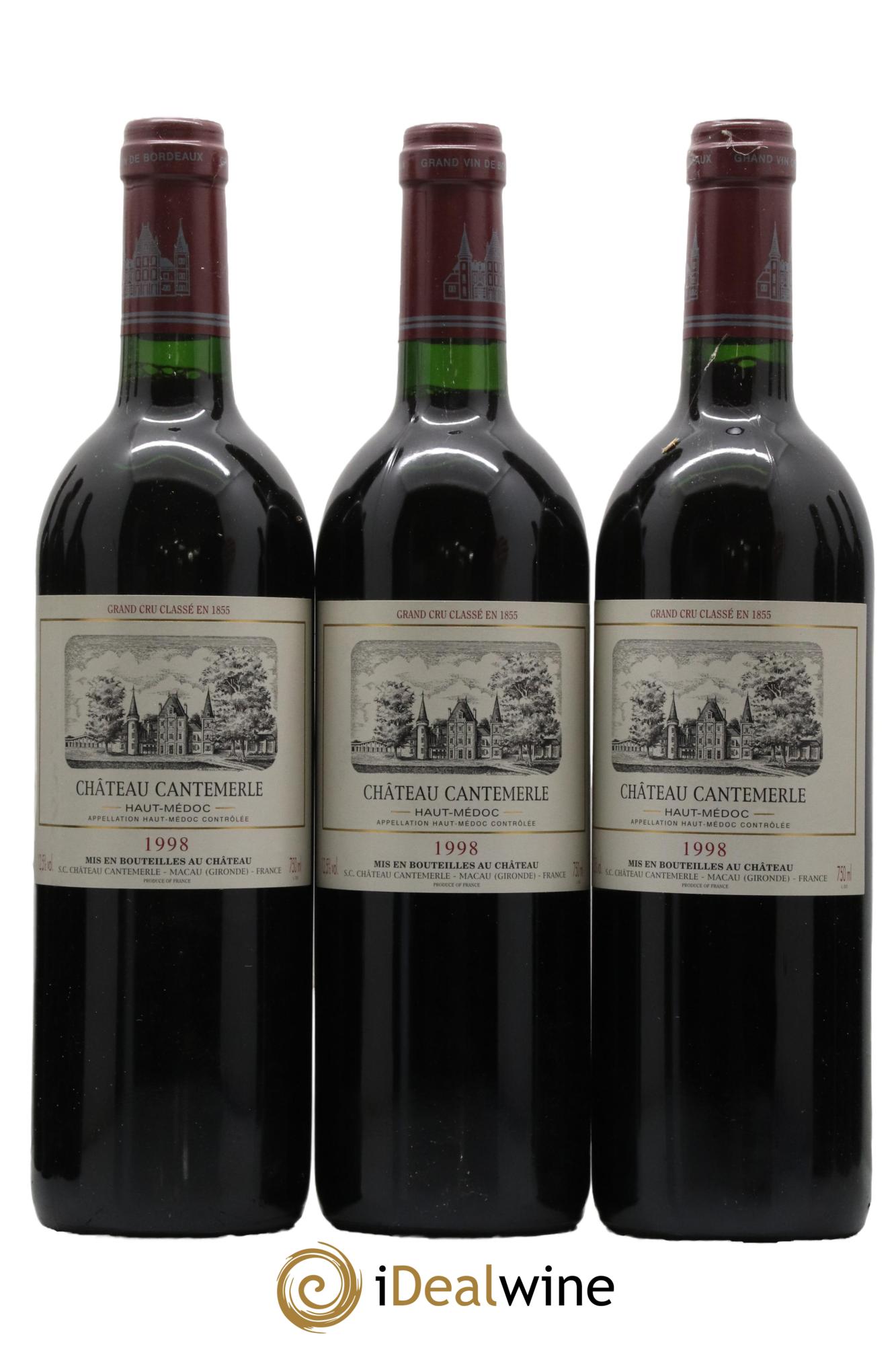Château Cantemerle 5ème Grand Cru Classé 1998 - Lot of 12 bottles - 4
