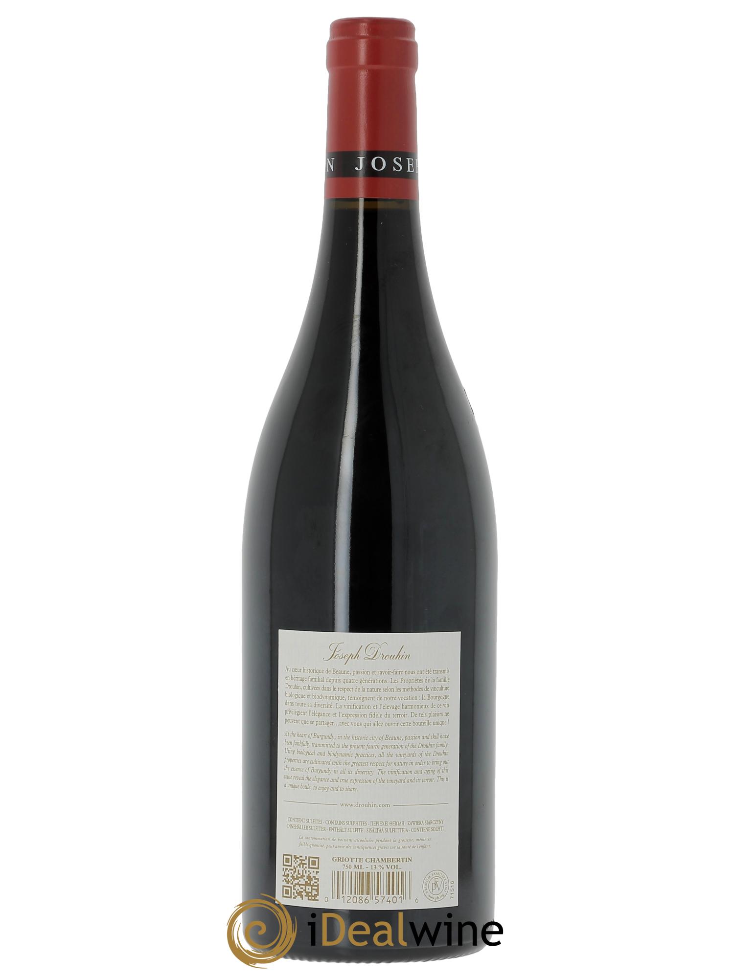Griotte-Chambertin Grand Cru Joseph Drouhin 2022 - Lotto di 1 bottiglia - 1