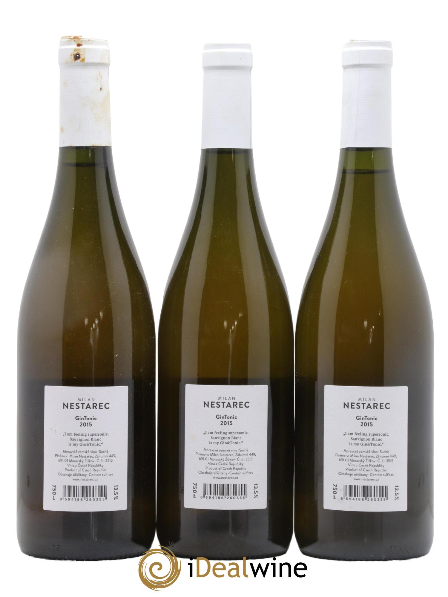 Vins Etrangers République Tchèque Gin Tonic Milan Nestarec 2015 - Lot de 3 bouteilles - 1