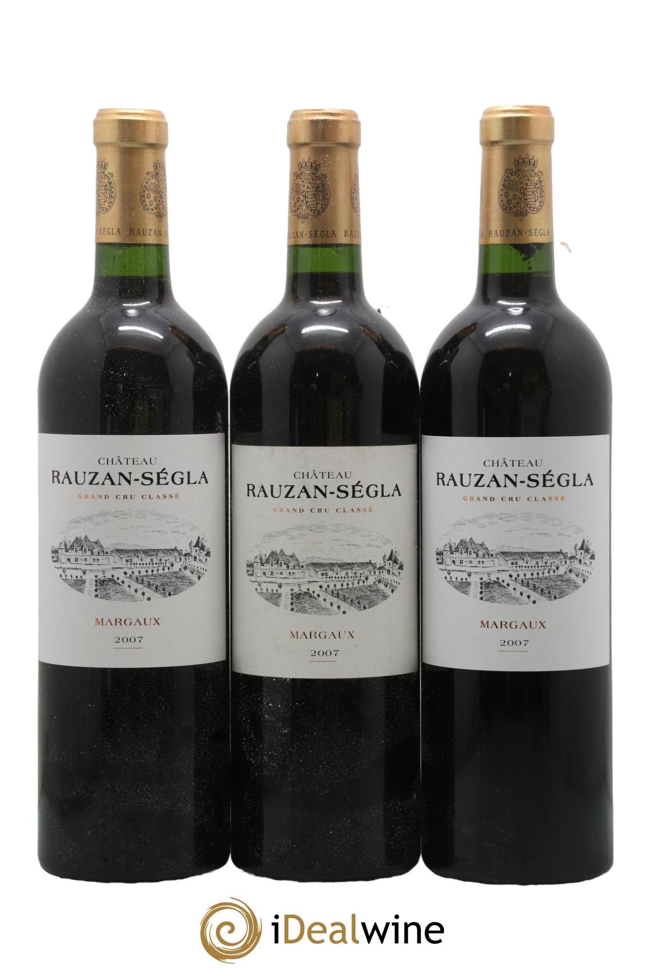 Château Rauzan Ségla Grand Cru Classé 2007 - Lot de 3 bouteilles - 0