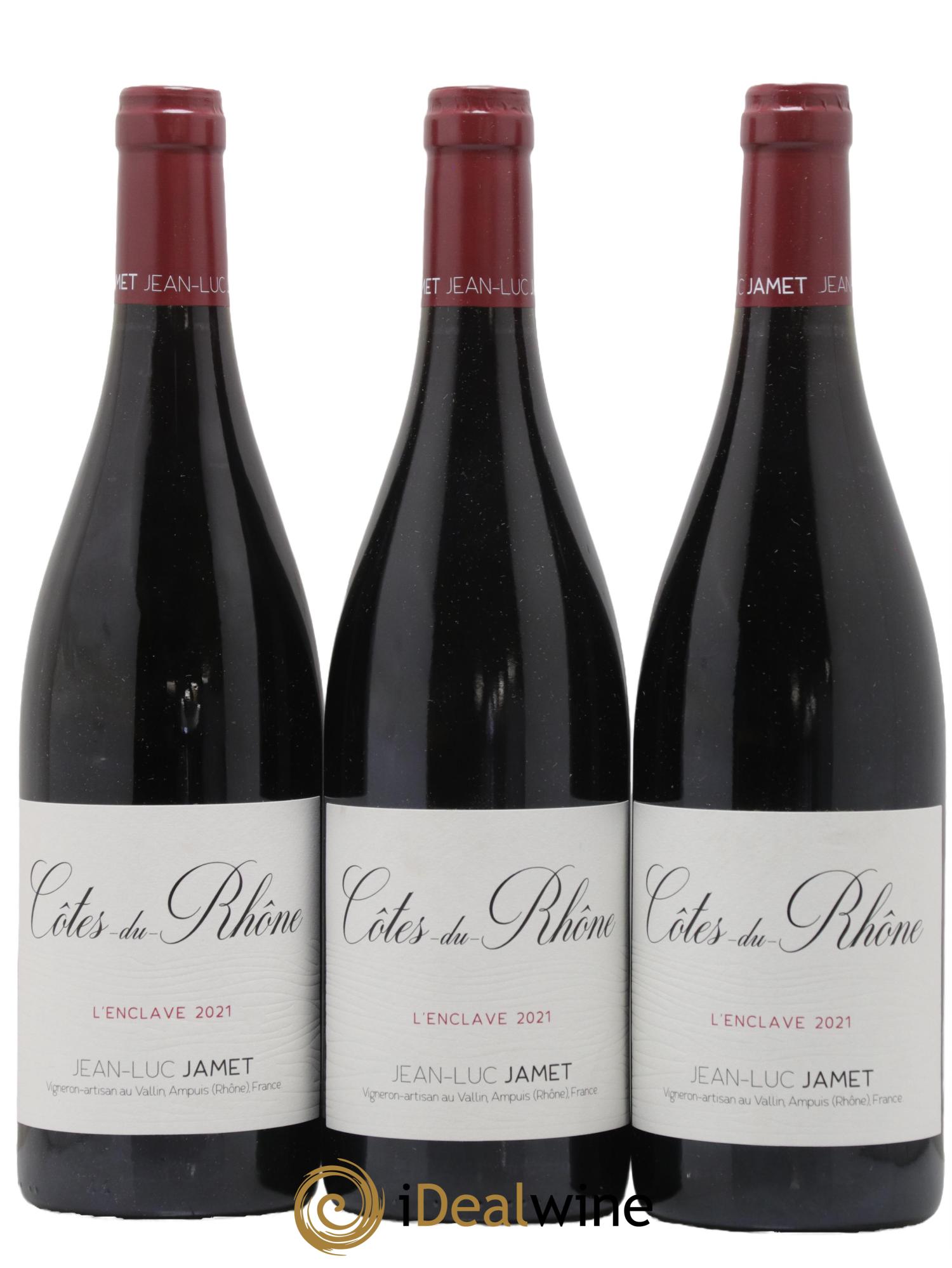 Côtes-du-Rhône L Enclave Domaine Jean Luc Jamet 2021 - Lot de 3 bouteilles - 0