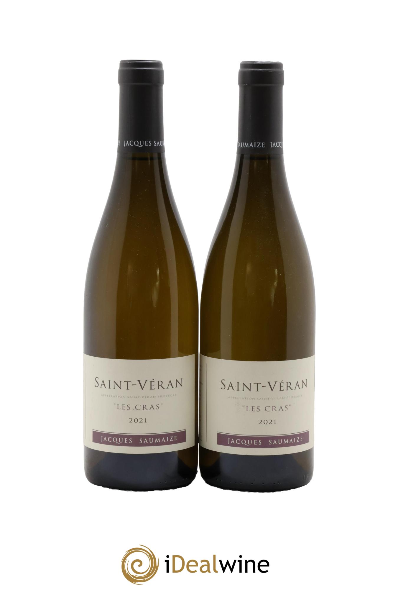 Saint-Véran Les Cras Jacques et Nathalie Saumaize 2021 - Lot of 2 bottles - 0