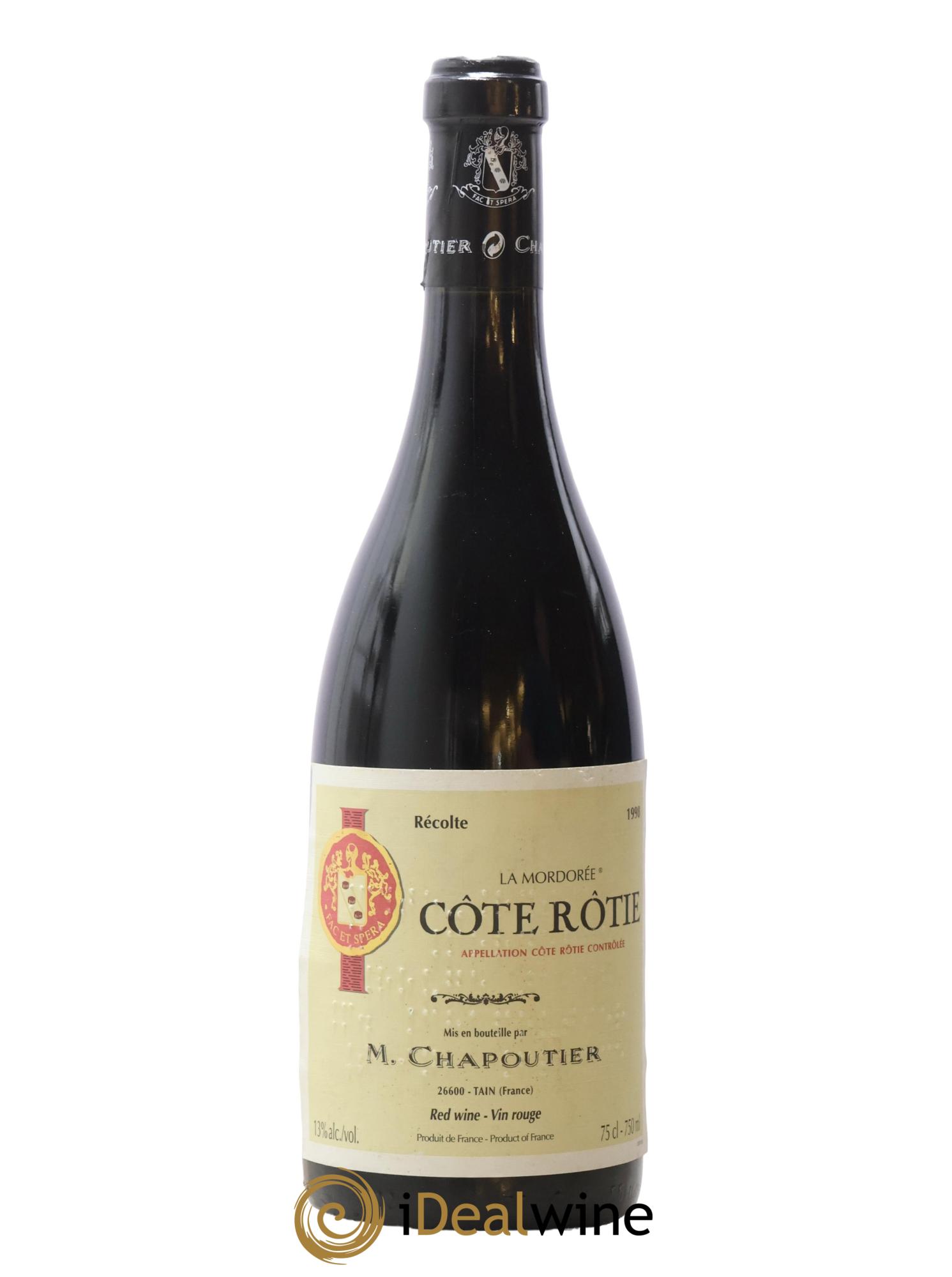 Côte-Rôtie La Mordorée Chapoutier 1998 - Lotto di 1 bottiglia - 0