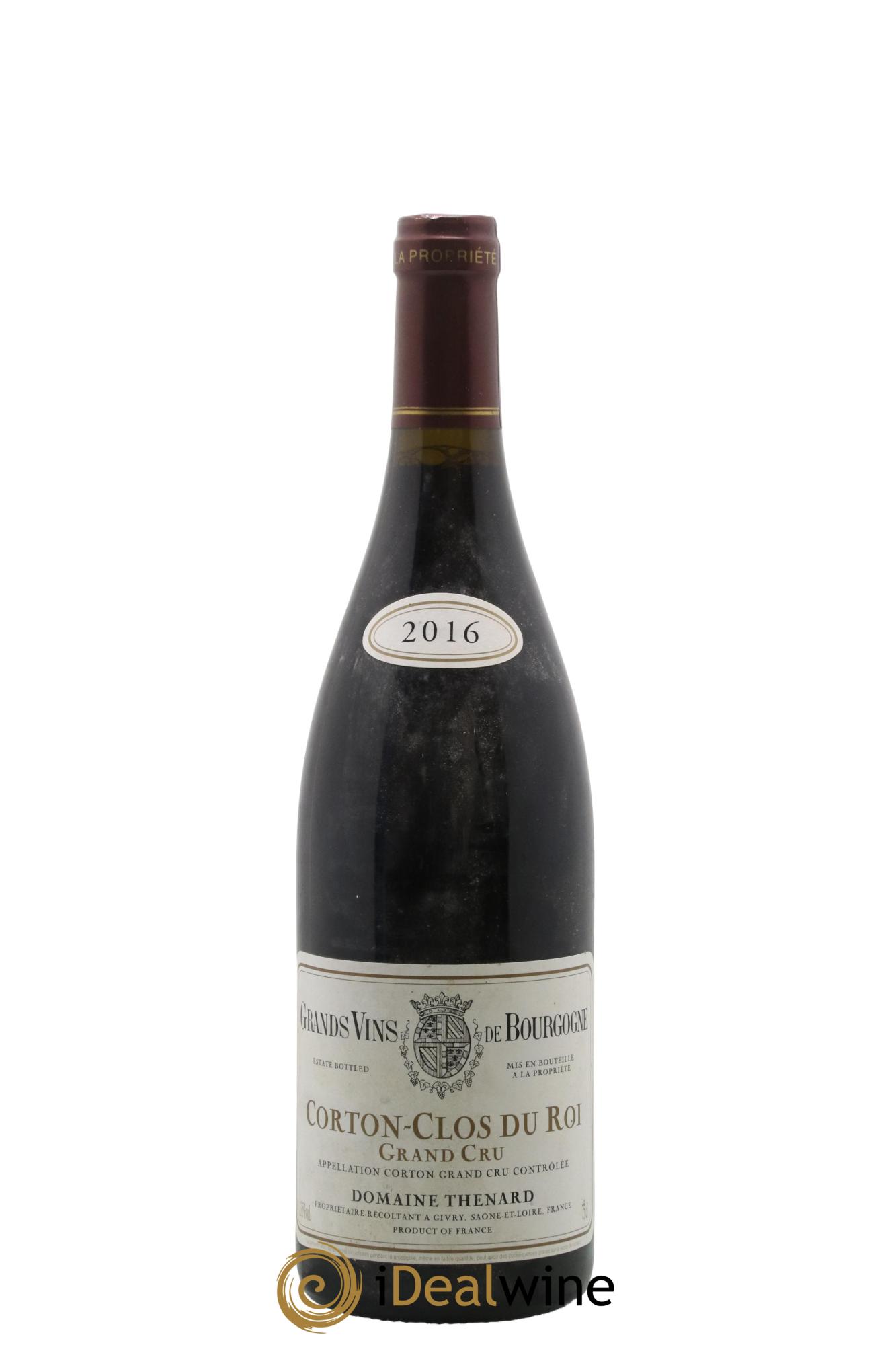 Corton Grand Cru Clos Du Roi Domaine Thenard 2016 - Lot de 1 bouteille - 0