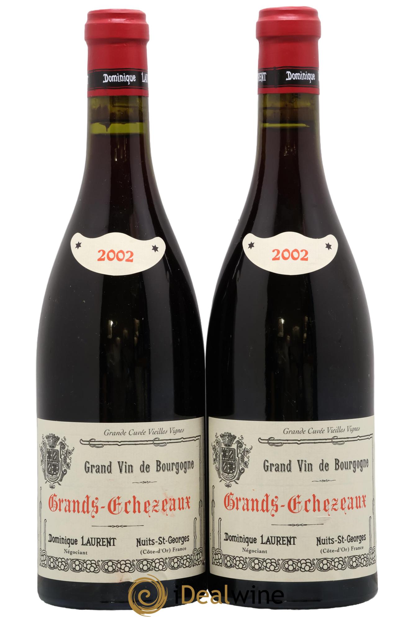 Grands-Echezeaux Grand Cru Vieilles Vignes Dominique Laurent 2002 - Lot de 2 bouteilles - 0