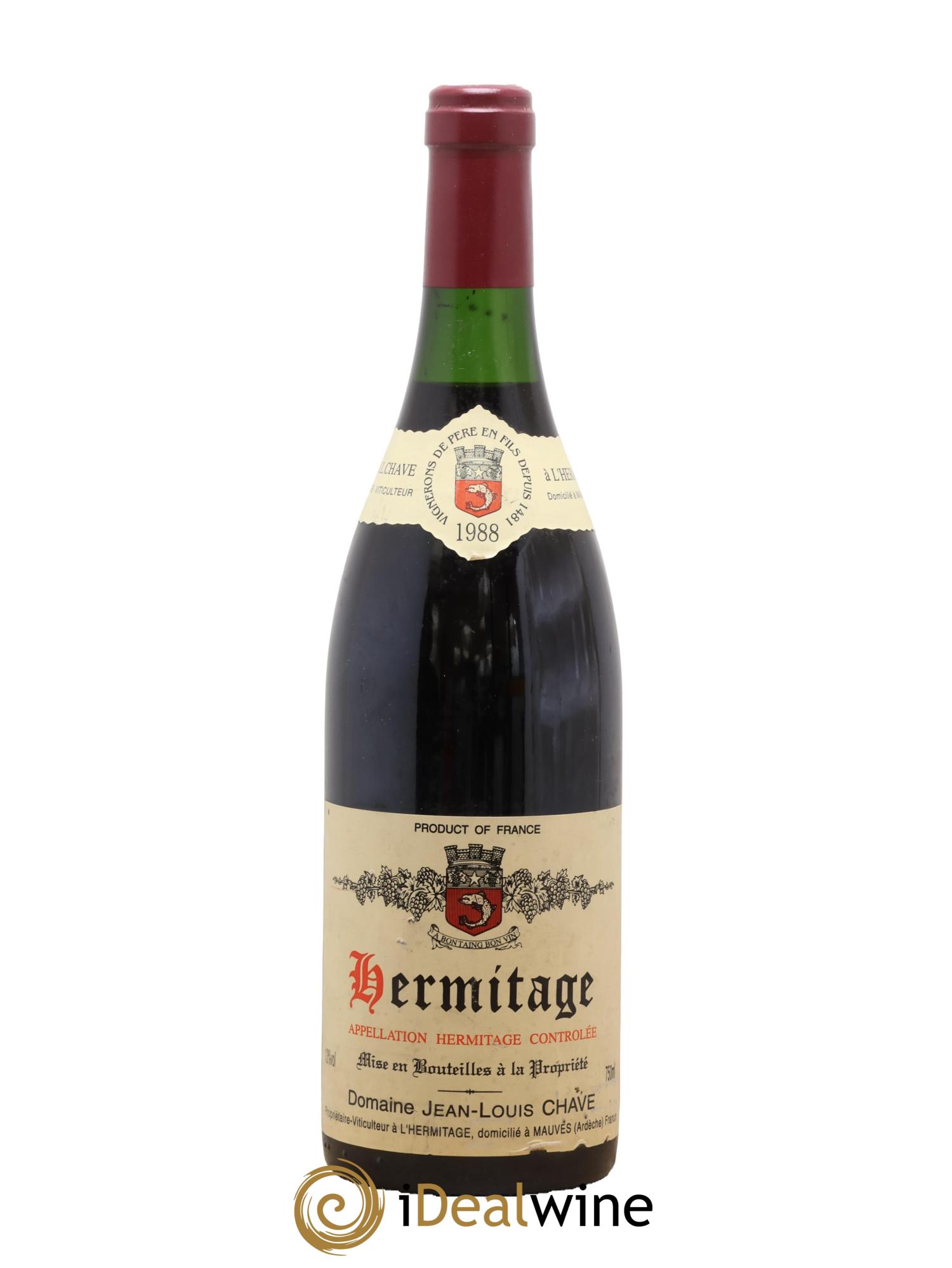 Hermitage Jean-Louis Chave 1988 - Lot de 1 bouteille - 0