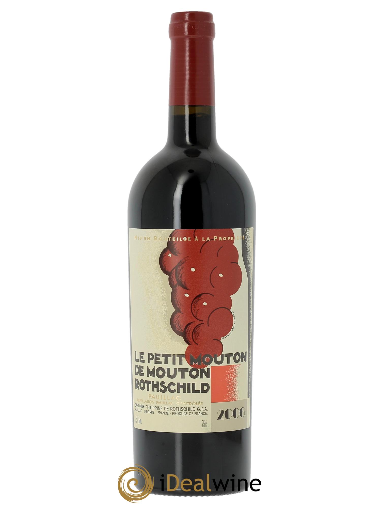 Petit Mouton Second Vin (CBO à partir de 6 bts) 2006 - Lot de 1 bouteille - 0
