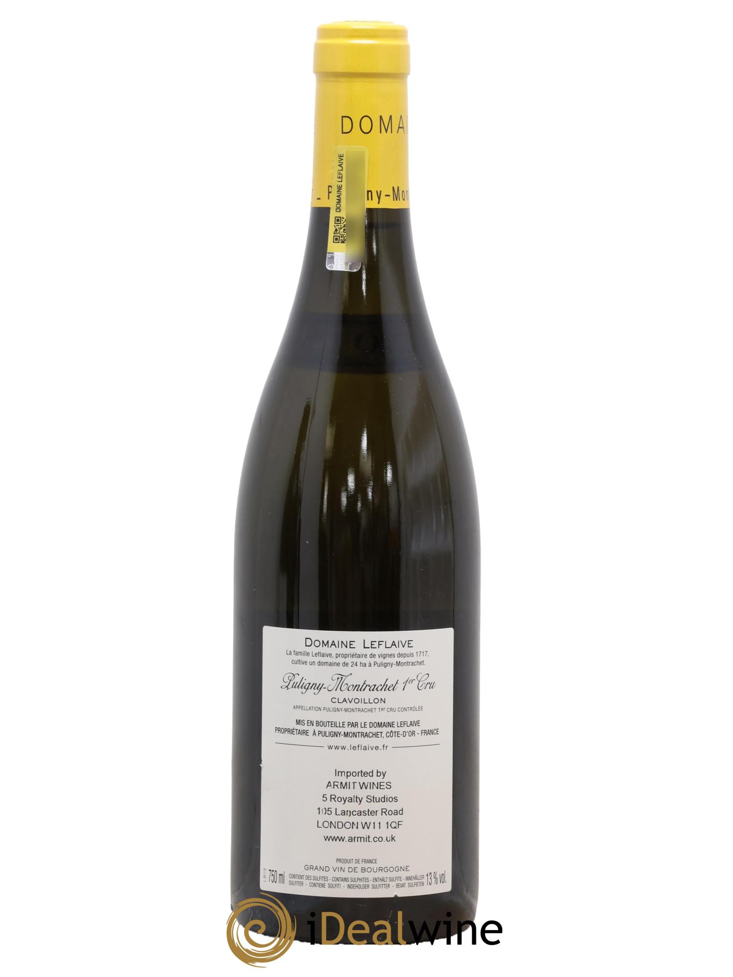 Puligny-Montrachet 1er Cru Clavoillon Leflaive (Domaine) 2015 - Lot of 1 bottle - 1