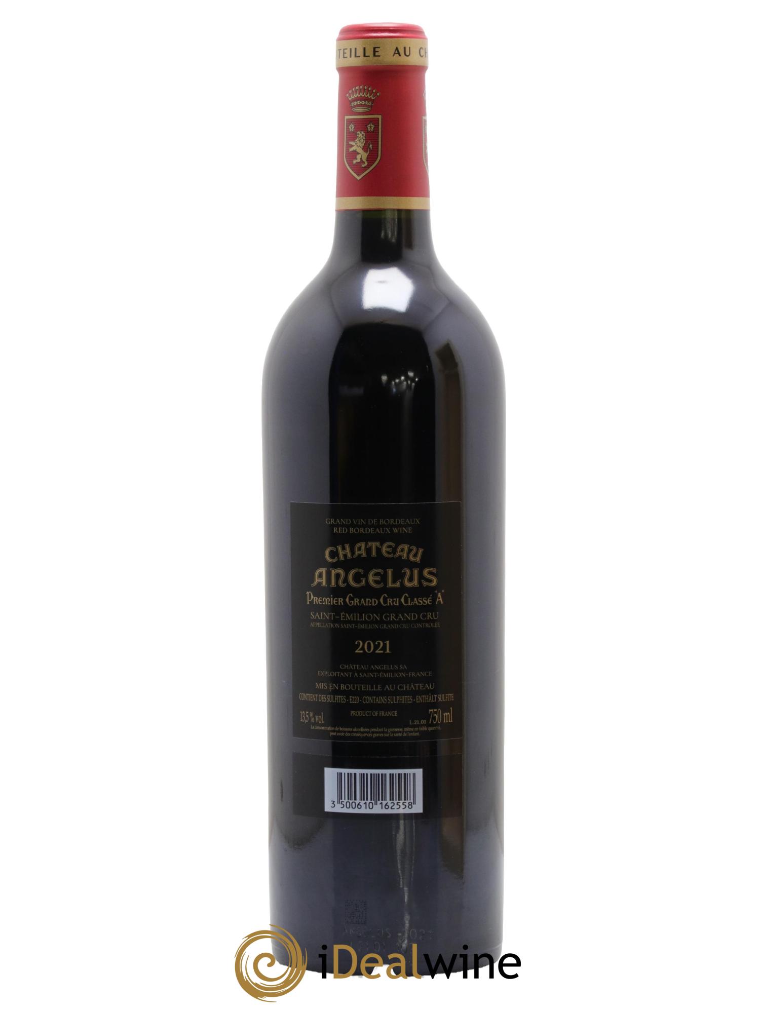 Château Angélus 1er Grand Cru Classé A 2021 - Posten von 1 Flasche - 2