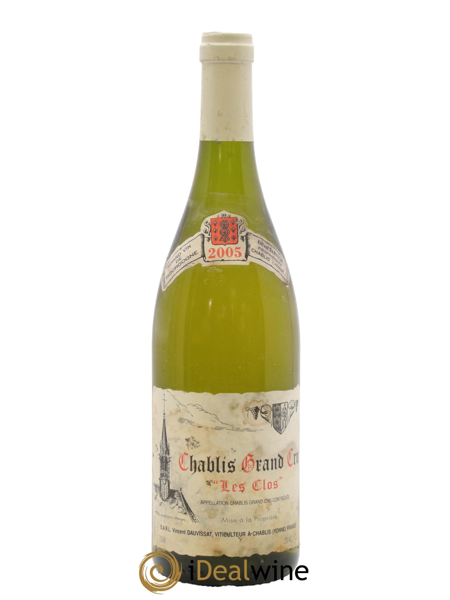 Chablis Grand Cru Les Clos Vincent Dauvissat (Domaine) 2005 - Posten von 1 Flasche - 0
