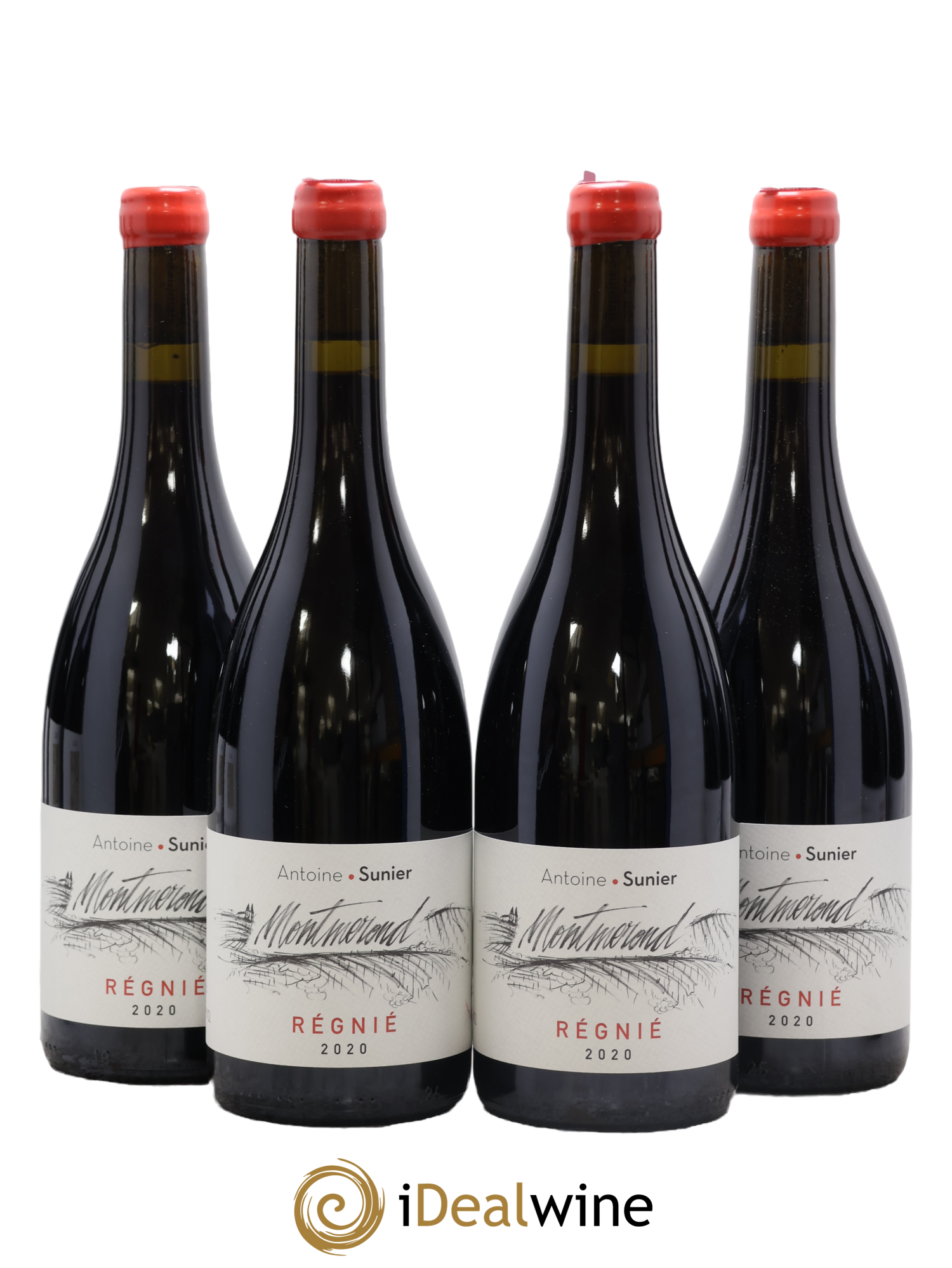 Régnié Cuvée Montmerond Antoine Sunier 2020 - Lot of 4 bottles - 0