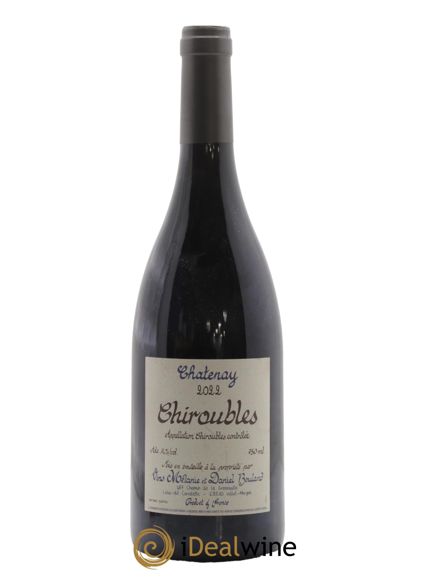 Chiroubles Chatenay Daniel Bouland (Domaine) 2022 - Lot de 1 bouteille - 0