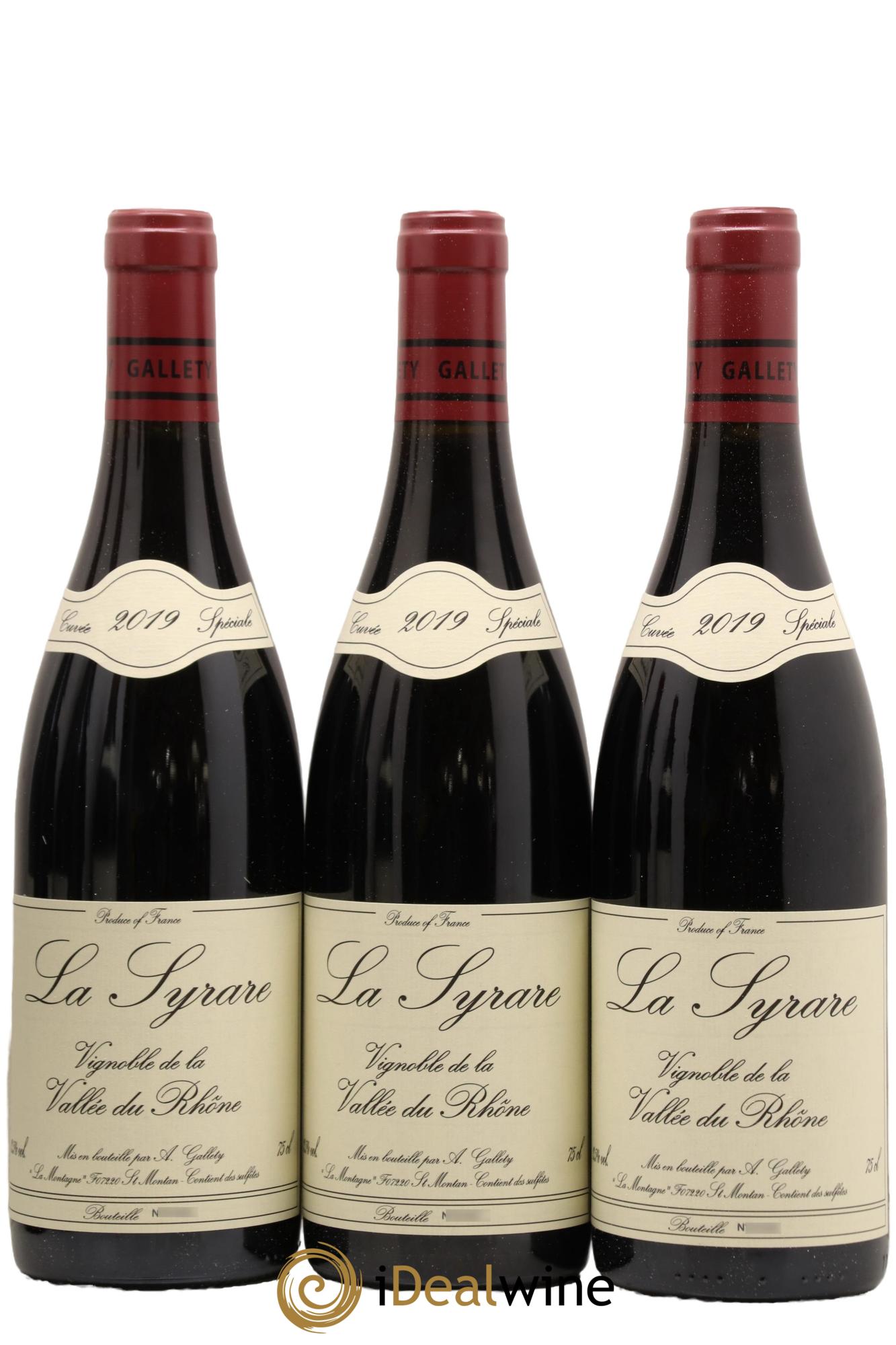 Côtes du Vivarais La Syrare Gallety (Domaine) 2019 - Lot de 6 bouteilles - 3