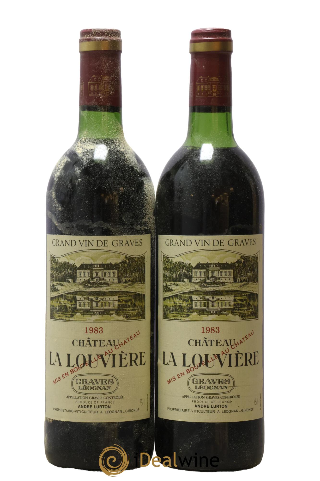 Château la Louvière 1983 - Lot de 2 bouteilles - 0