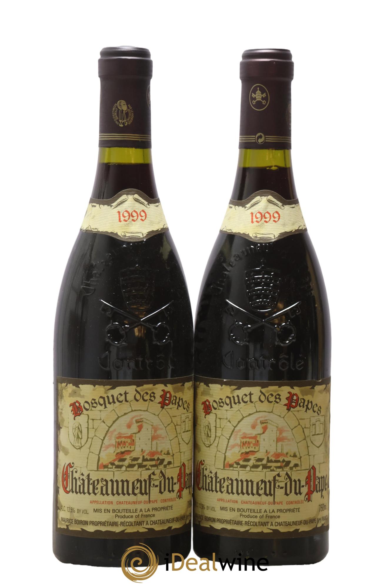 Châteauneuf-du-Pape Bosquet des Papes Famille Boiron 1999 - Lot de 2 bouteilles - 0