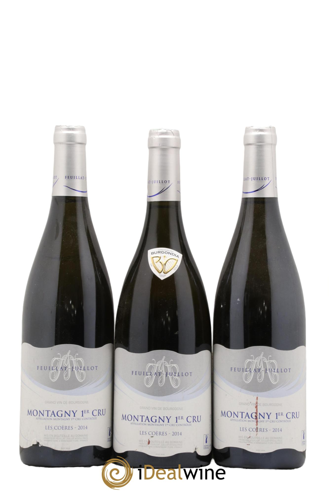 Montagny 1er Cru Les Coères Feuillat-Juillot 2014 - Lot de 3 bouteilles - 0