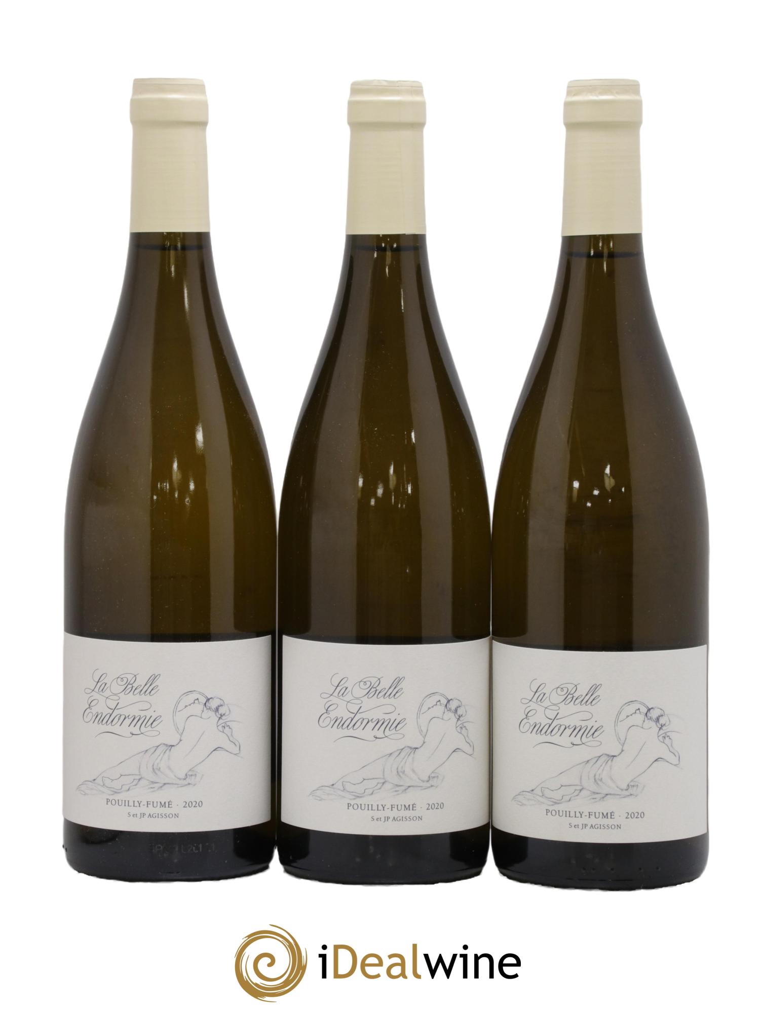Pouilly-Fumé La Belle Endormie Domaine S & P Agisson 2020 - Lot of 3 bottles - 0