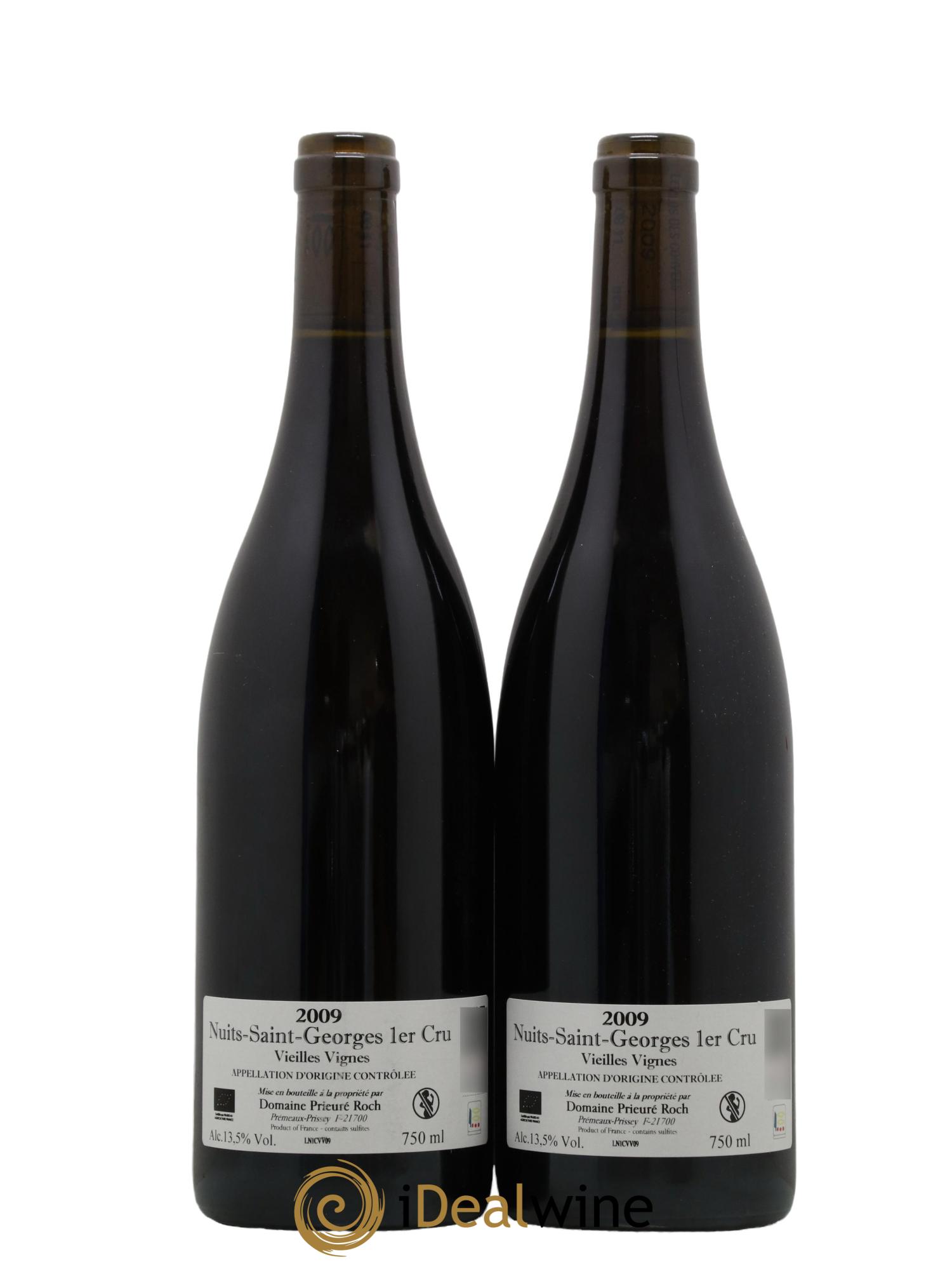 Nuits-Saint-Georges 1er Cru Vieilles Vignes Prieuré Roch 2009 - Lot of 2 bottles - 1