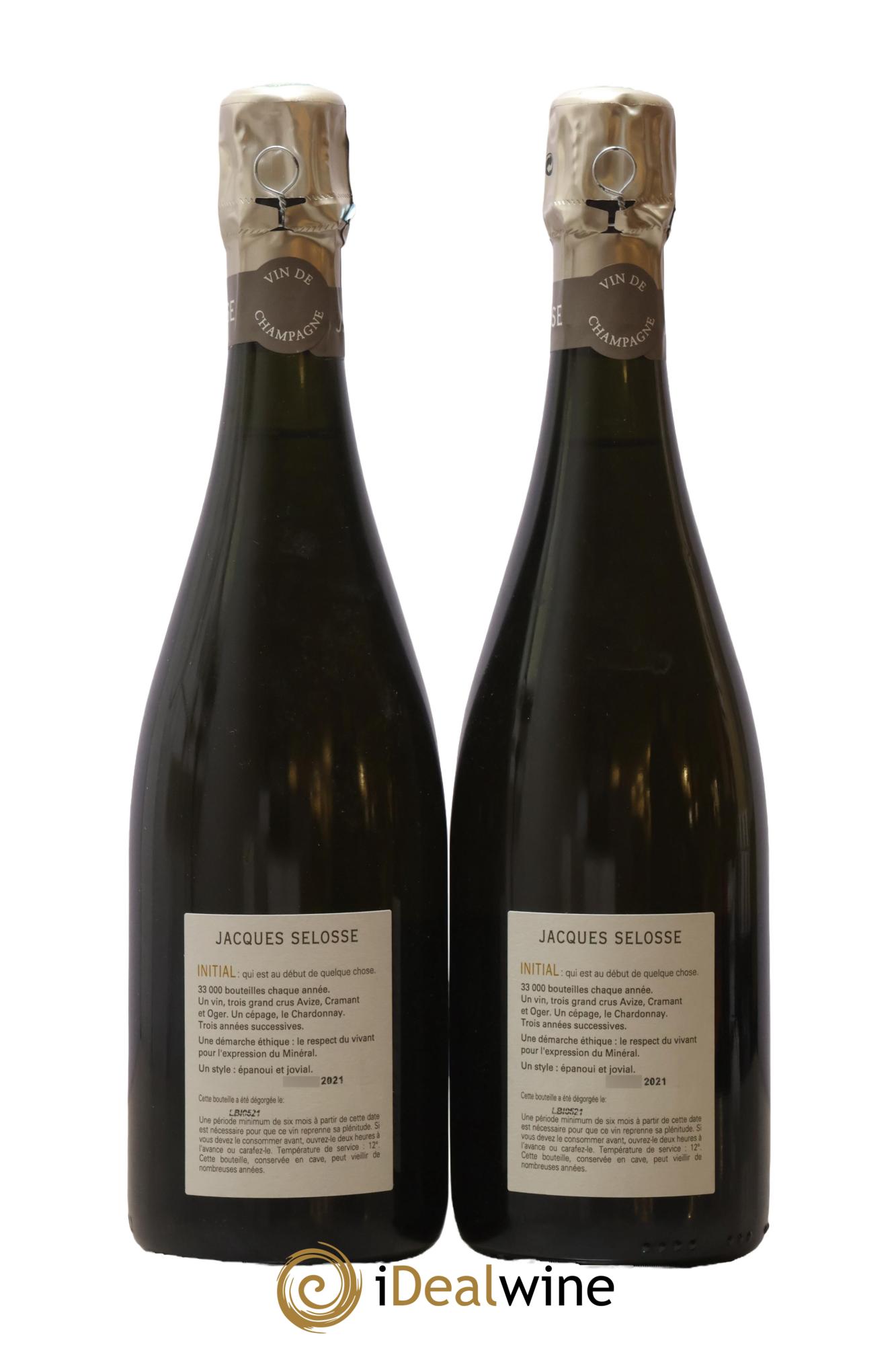 Initial Brut Jacques Selosse - Lot de 2 bouteilles - 1